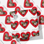 Stitch Heart Photo Wrapping Paper