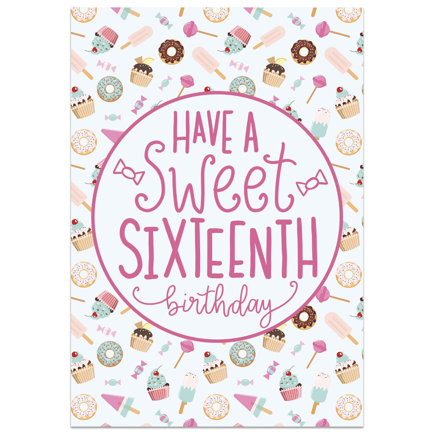 Sweet Sixteenth Candy Card - 16th Birthday Card