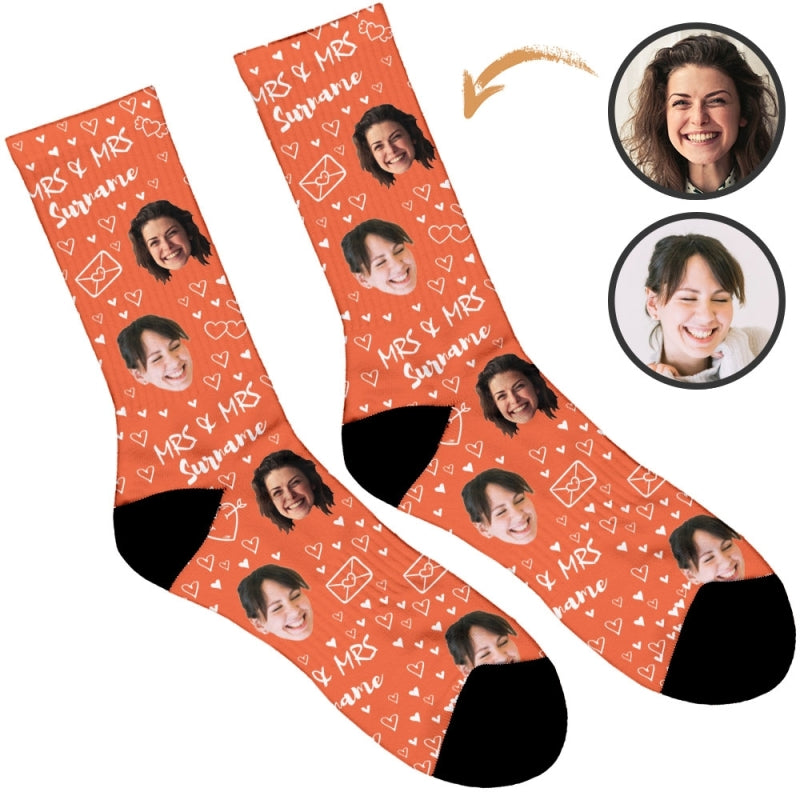 Mrs & Mrs Wedding Socks