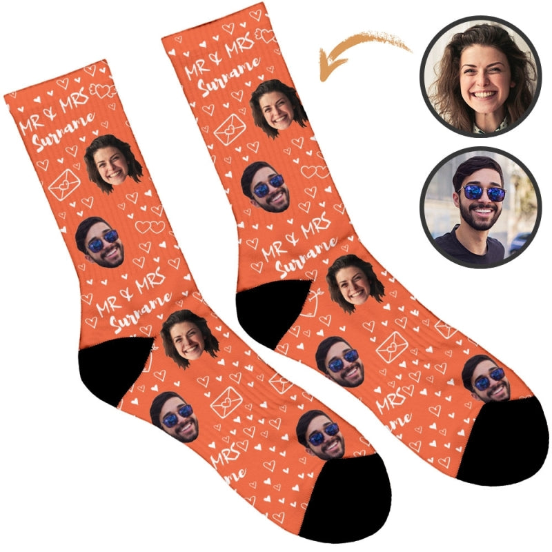Mr & Mrs Wedding Socks