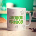 Taurus Energy Star Sign Mug - Standard 330ml (11oz) / White