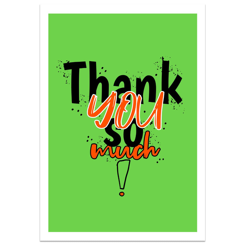 Splashed Thank You Card