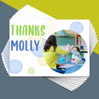 Bubble Photo Thank You Card - Pack of 10