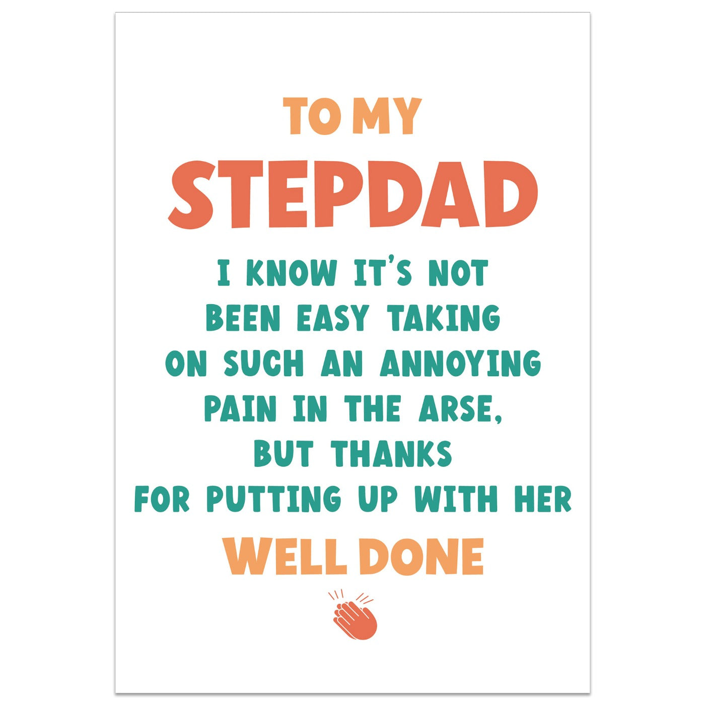 Thanks for Putting up with Her Stepdad Card