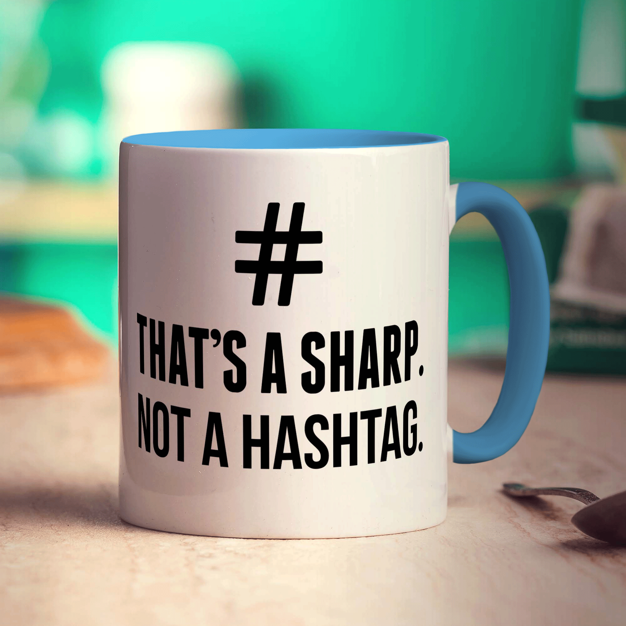 # That's a Sharp. Not a Hashtag Mug