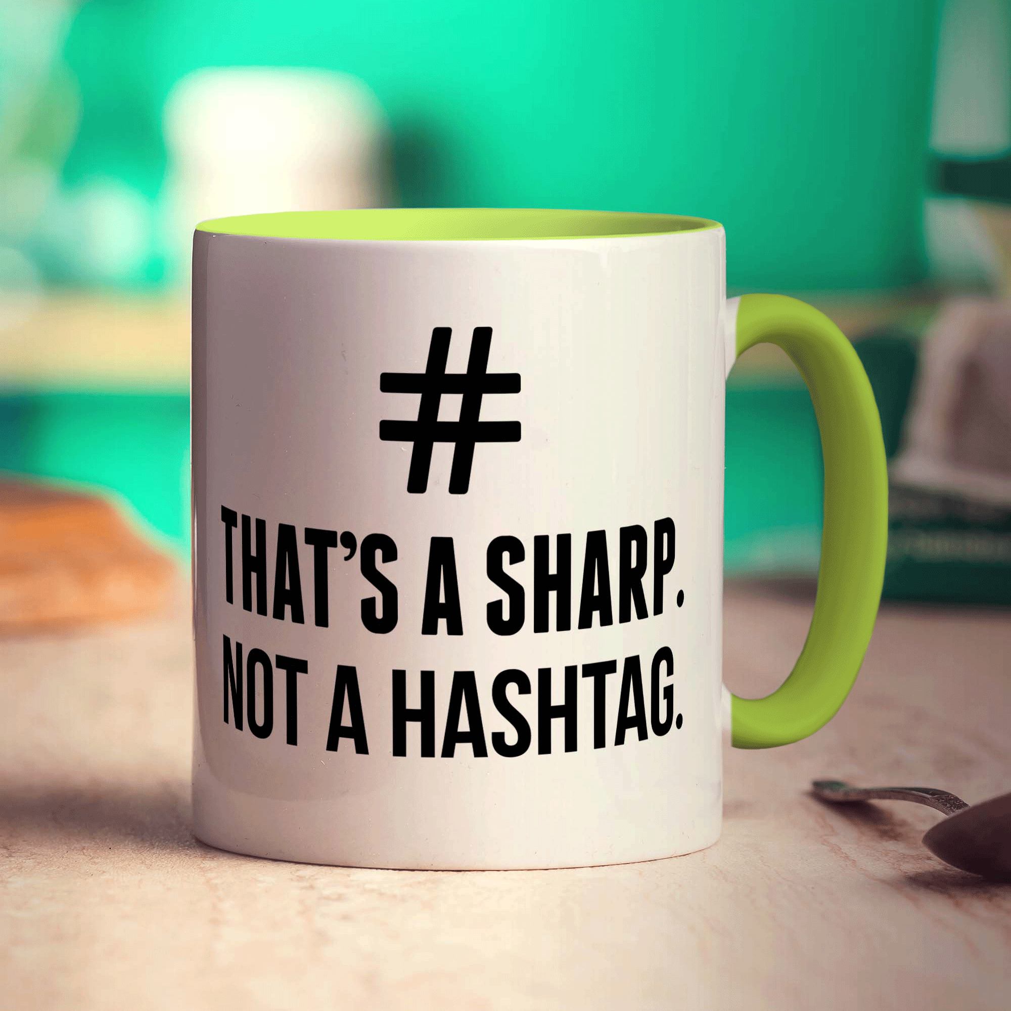 # That's a Sharp. Not a Hashtag Mug