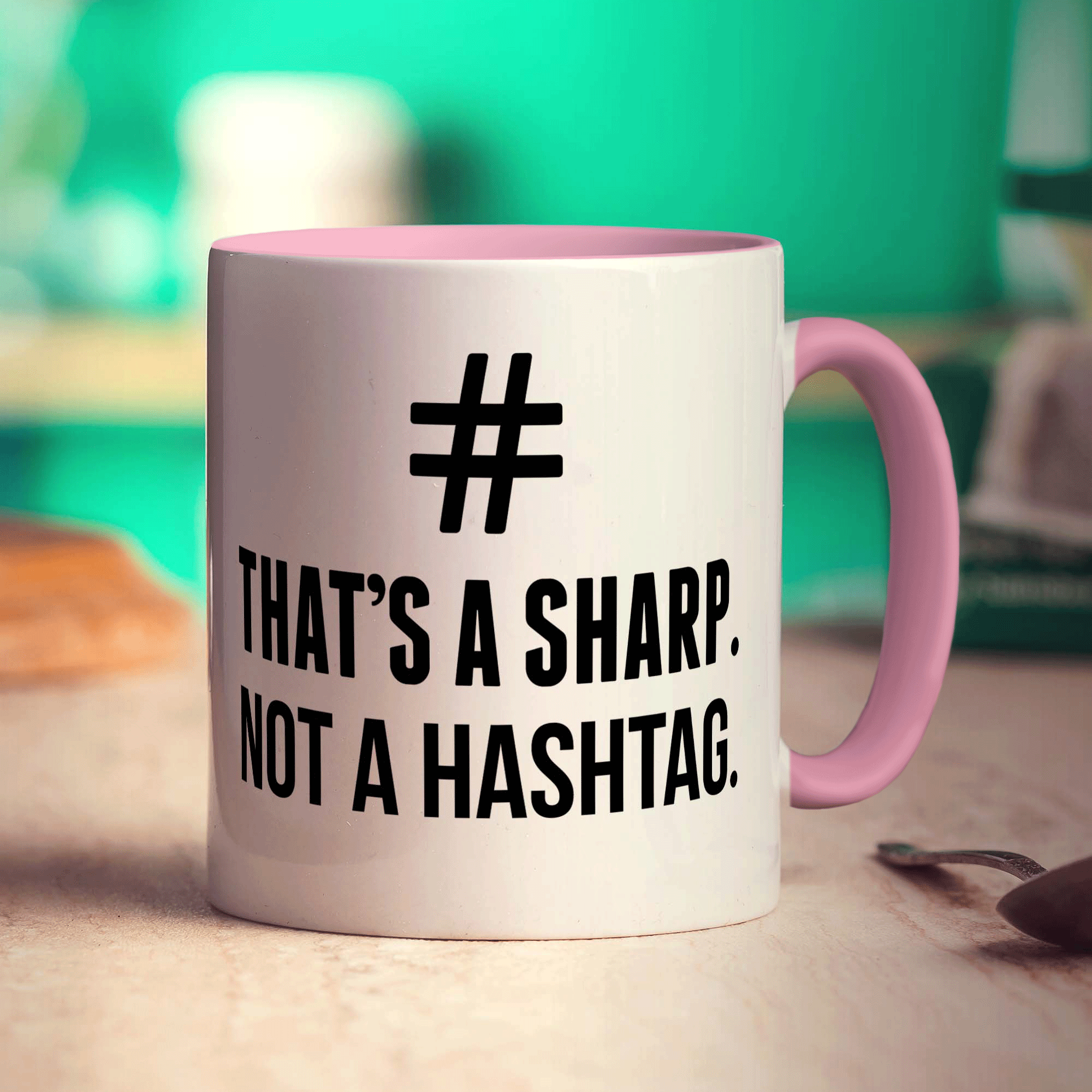 # That's a Sharp. Not a Hashtag Mug