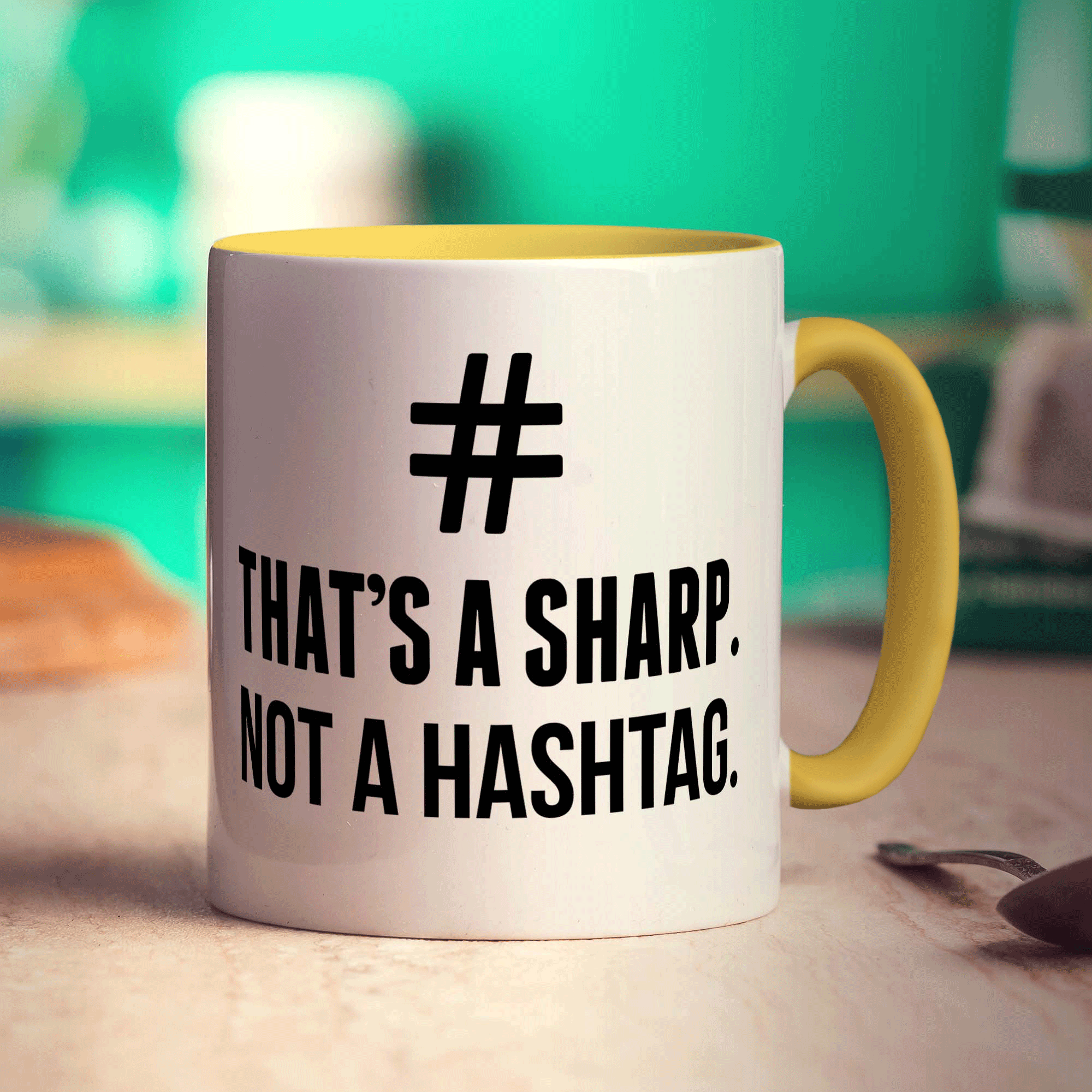 # That's a Sharp. Not a Hashtag Mug