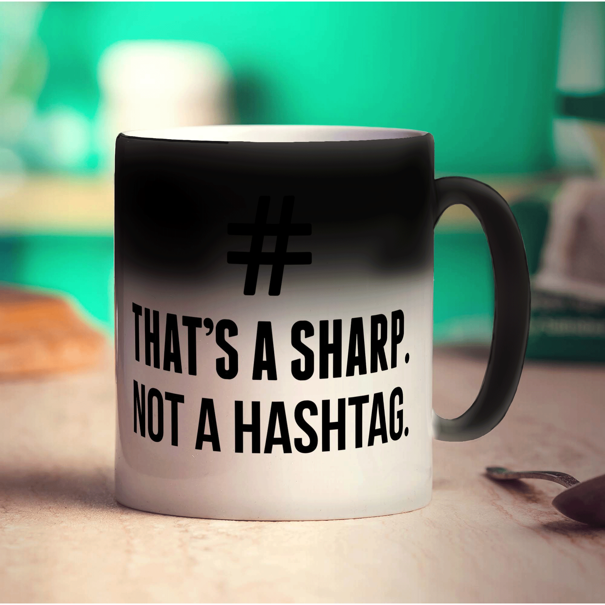 # That's a Sharp. Not a Hashtag Mug