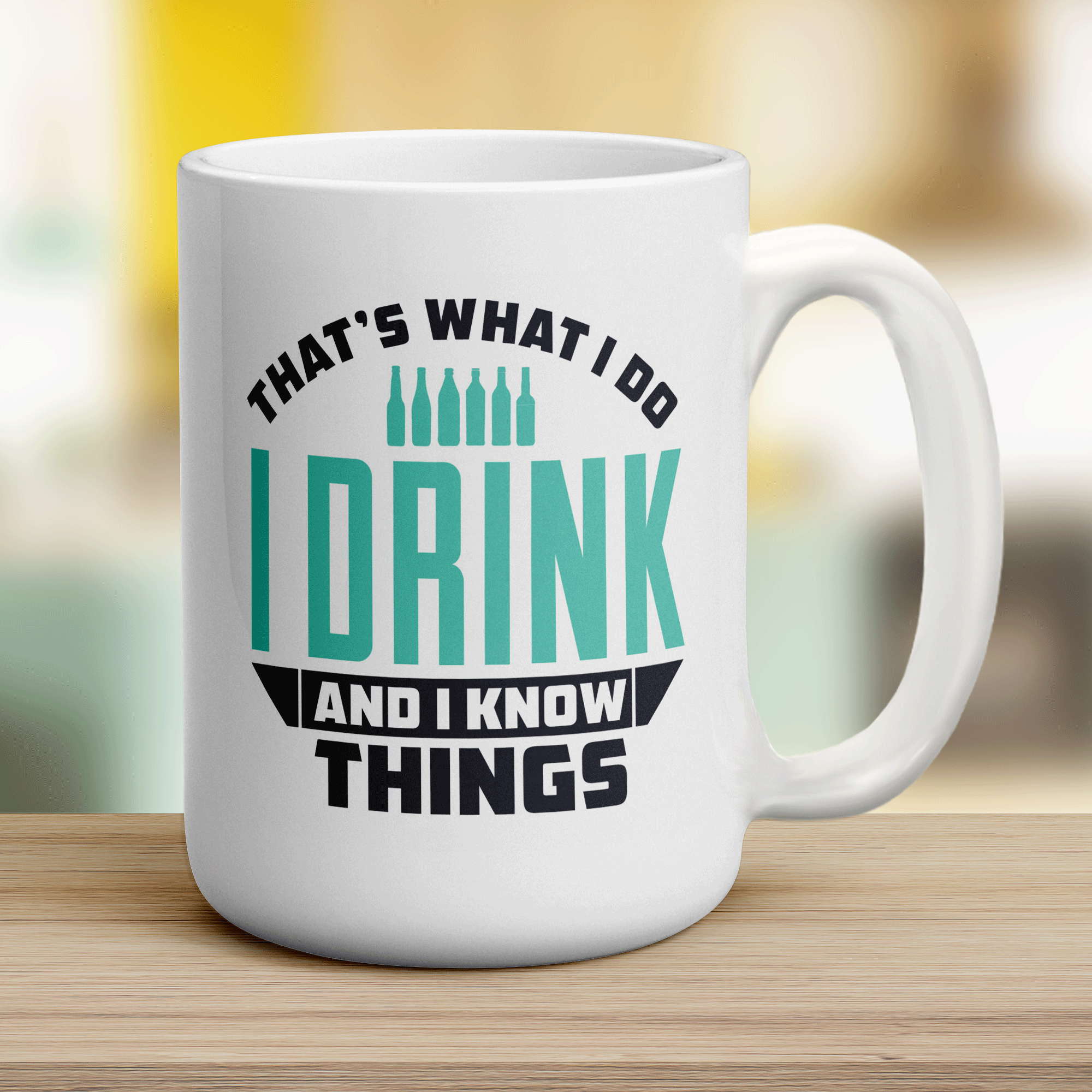 That's What I Do, I Drink And I Know Things Mug - Jumbo 440ml (15oz) / White