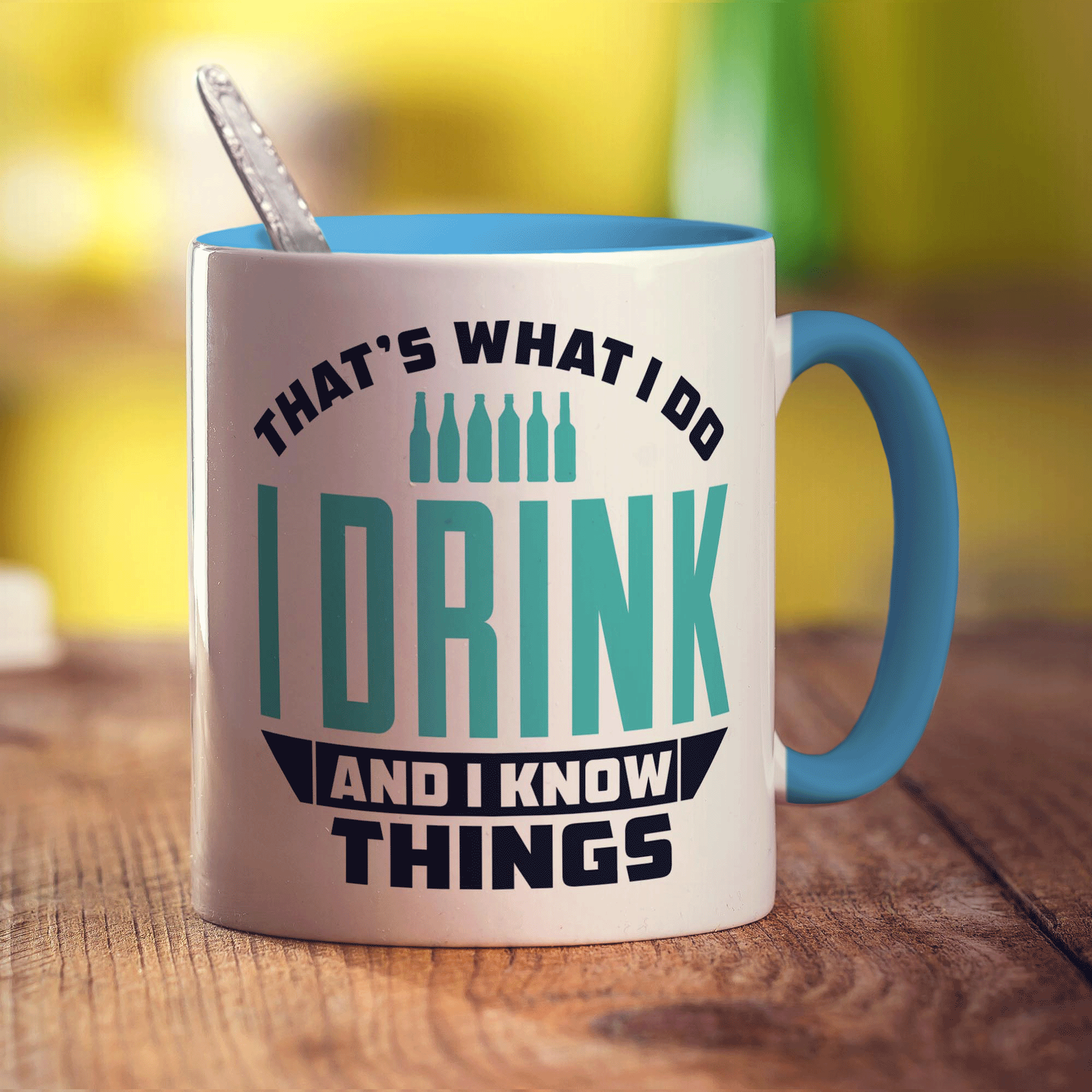 That's What I Do, I Drink And I Know Things Mug - Standard 330ml (11oz) / Blue