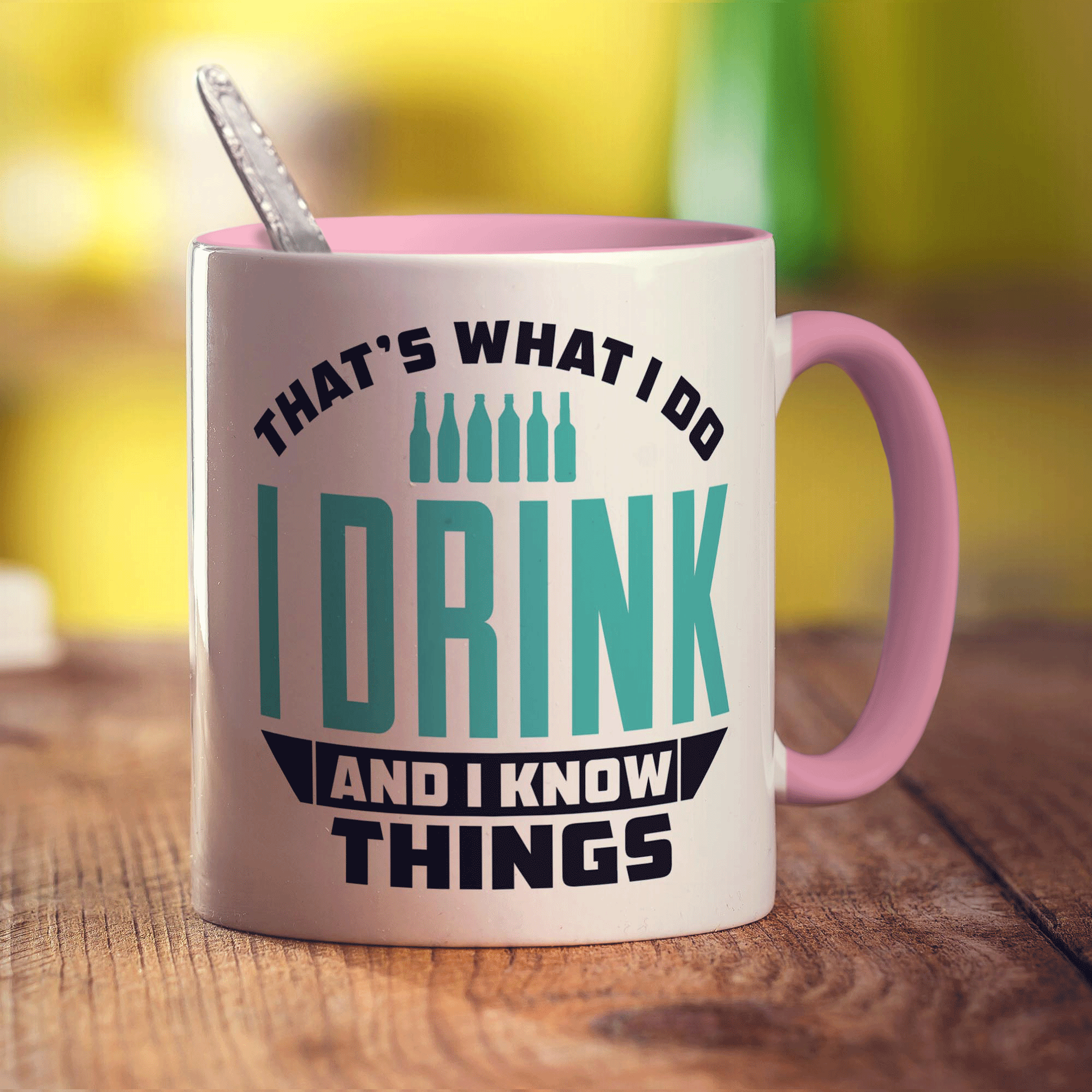 That's What I Do, I Drink And I Know Things Mug - Standard 330ml (11oz) / Pink