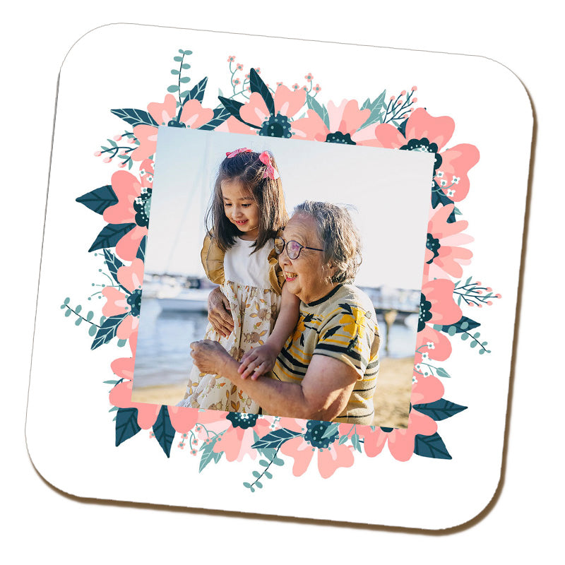 The Best Grandma in the World Personalised Photo Coaster