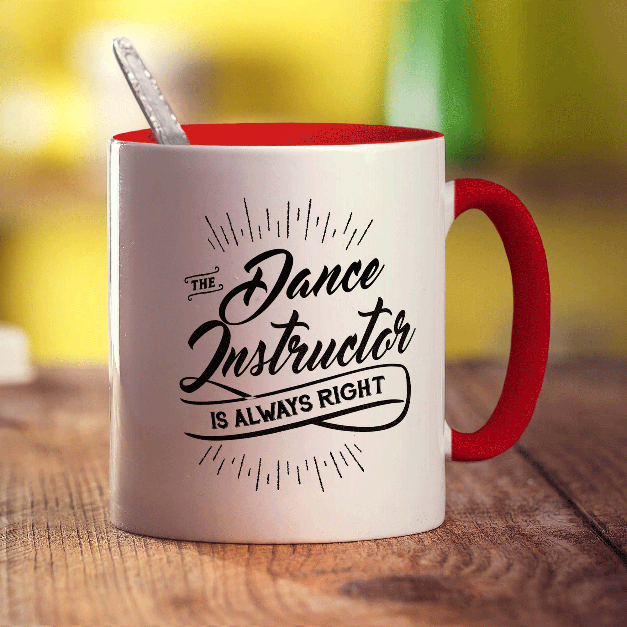 The Dance Instructor is Always Right Mug - Standard 330ml (11oz) / Red