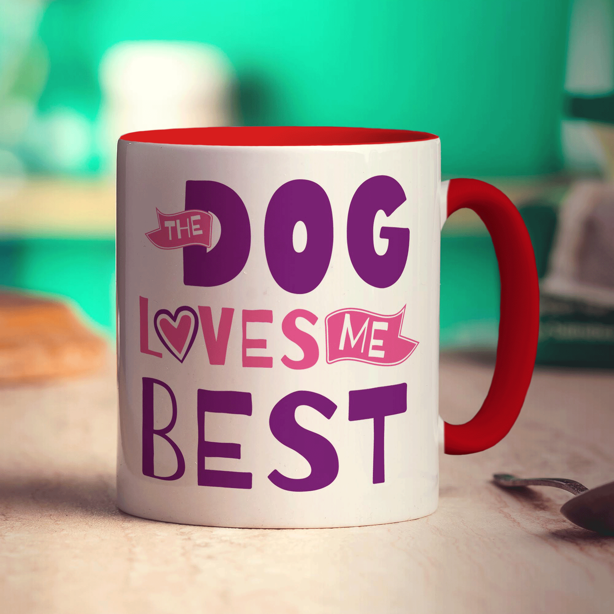 The Dog Loves Me Best Mug
