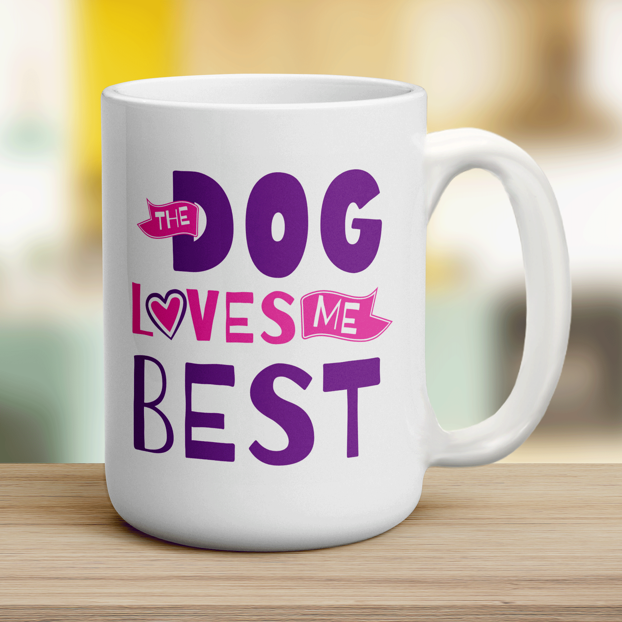 The Dog Loves Me Best Mug
