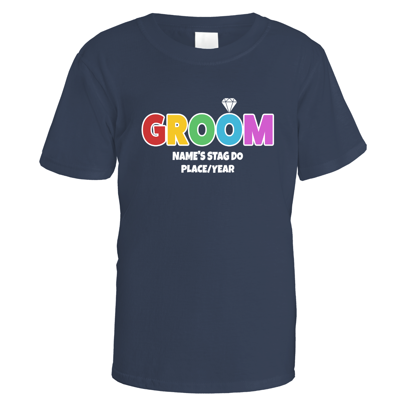 Multicolour Groom Stag Do T-Shirt