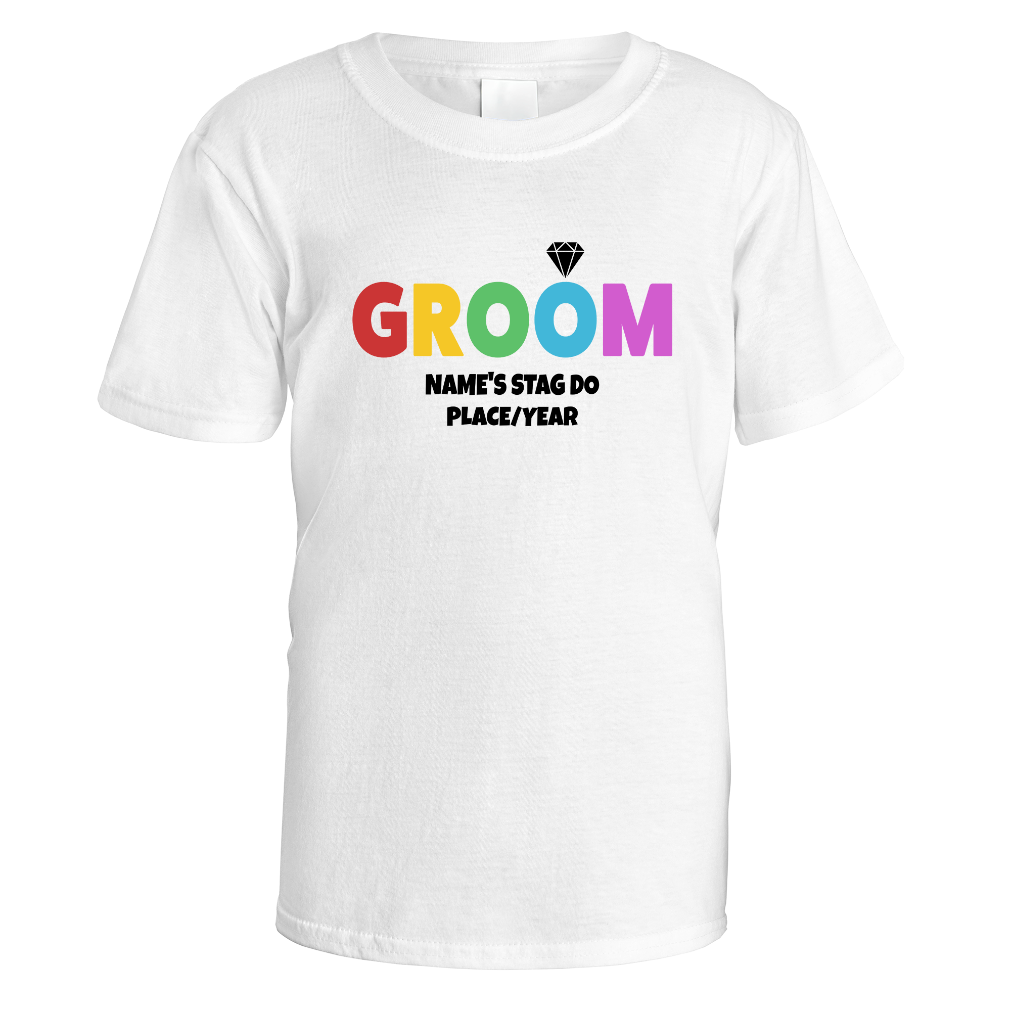 Multicolour Groom Stag Do T-Shirt