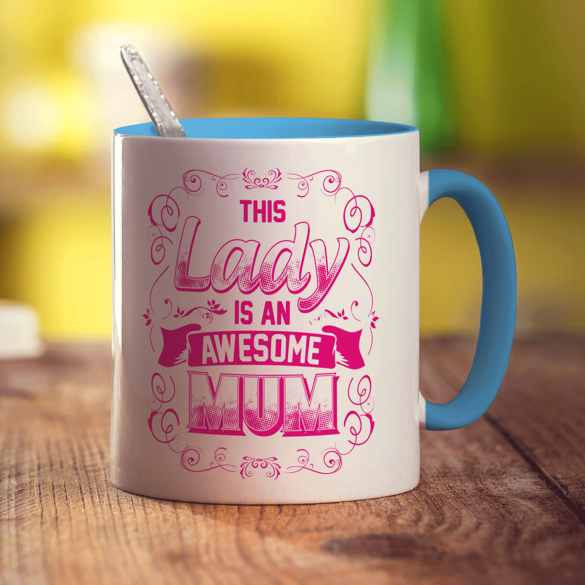 The Lady is an Awesome Mum Mug