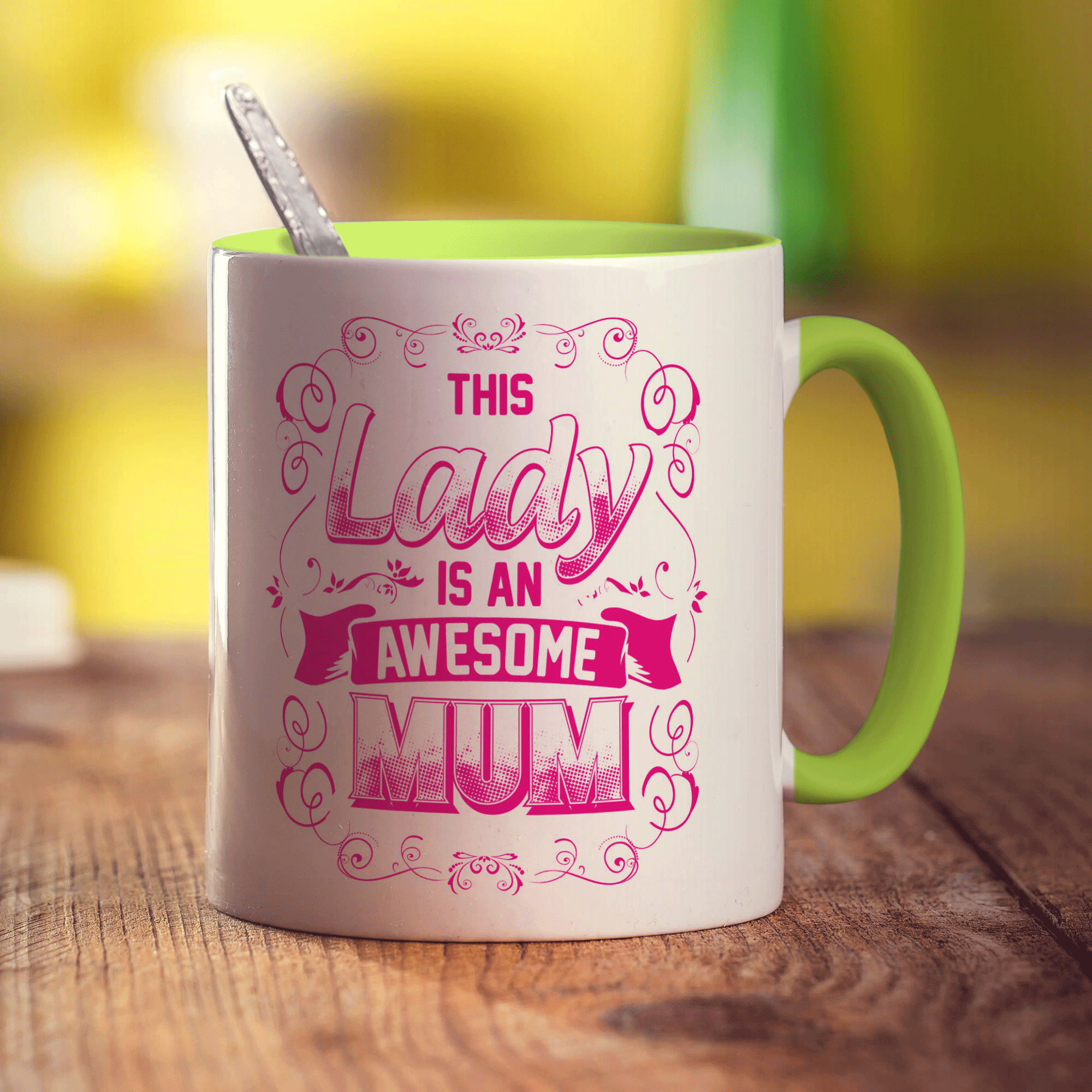 The Lady is an Awesome Mum Mug
