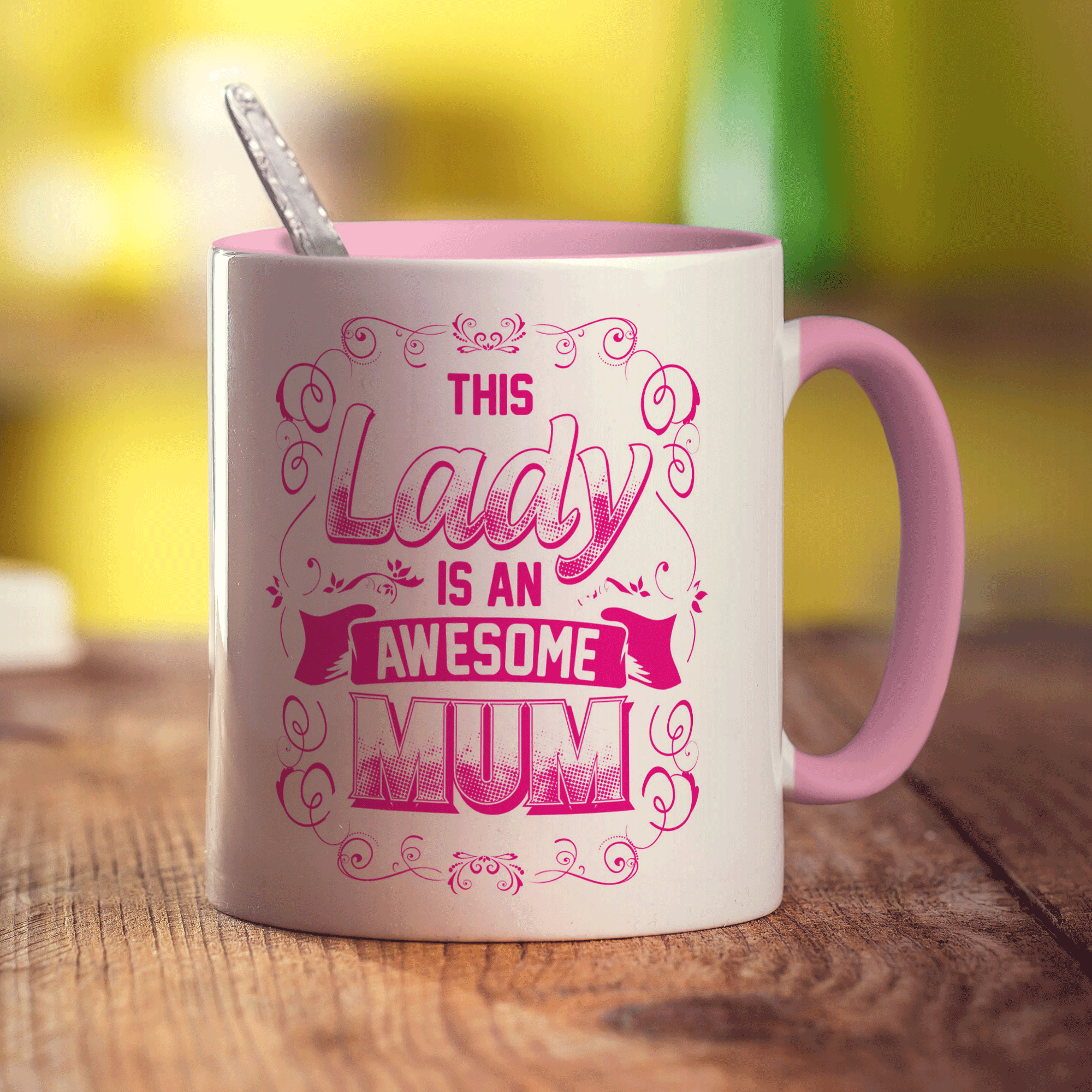 The Lady is an Awesome Mum Mug