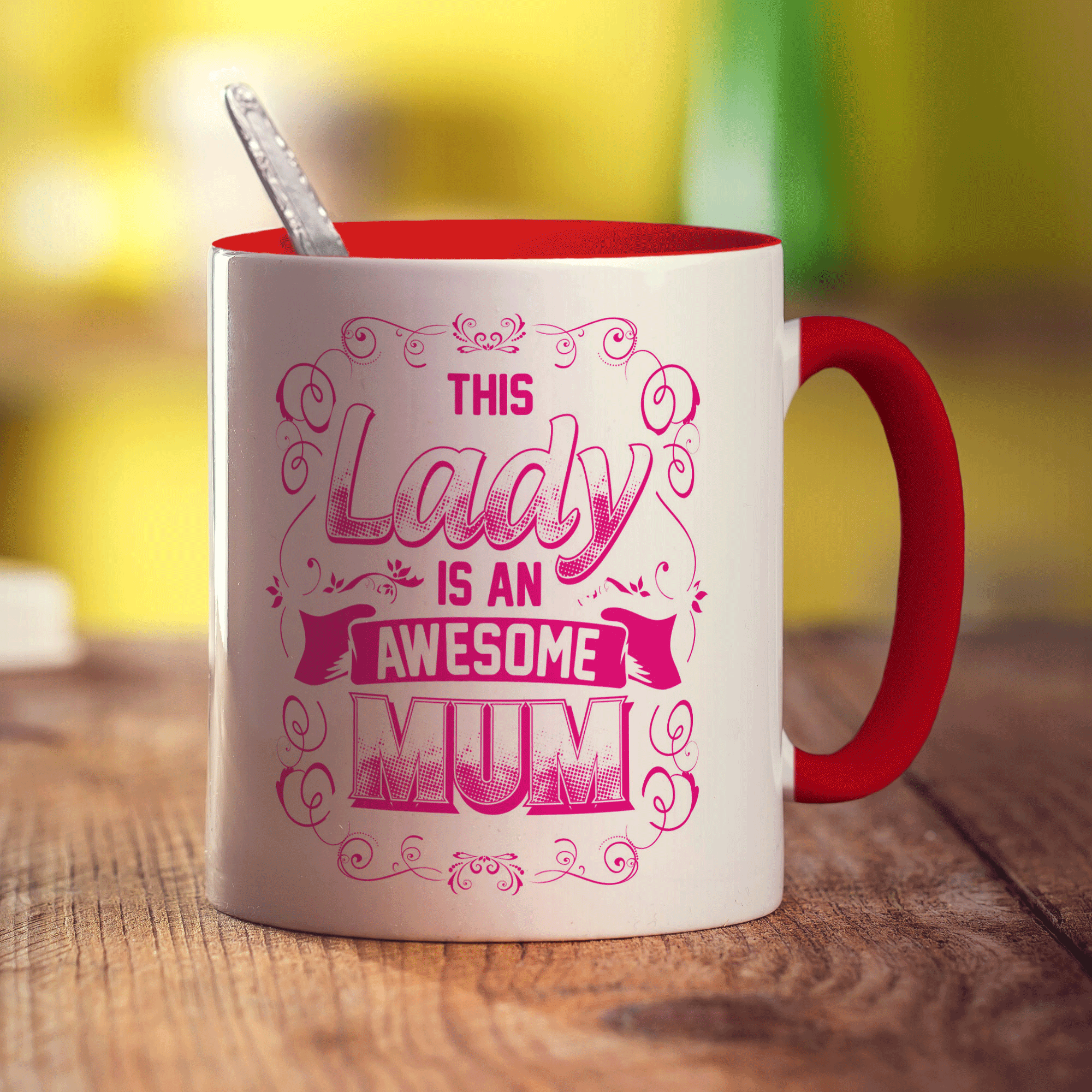 The Lady is an Awesome Mum Mug
