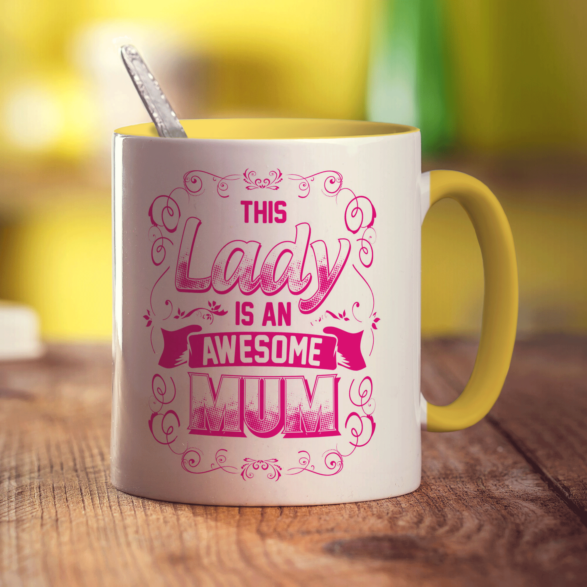The Lady is an Awesome Mum Mug