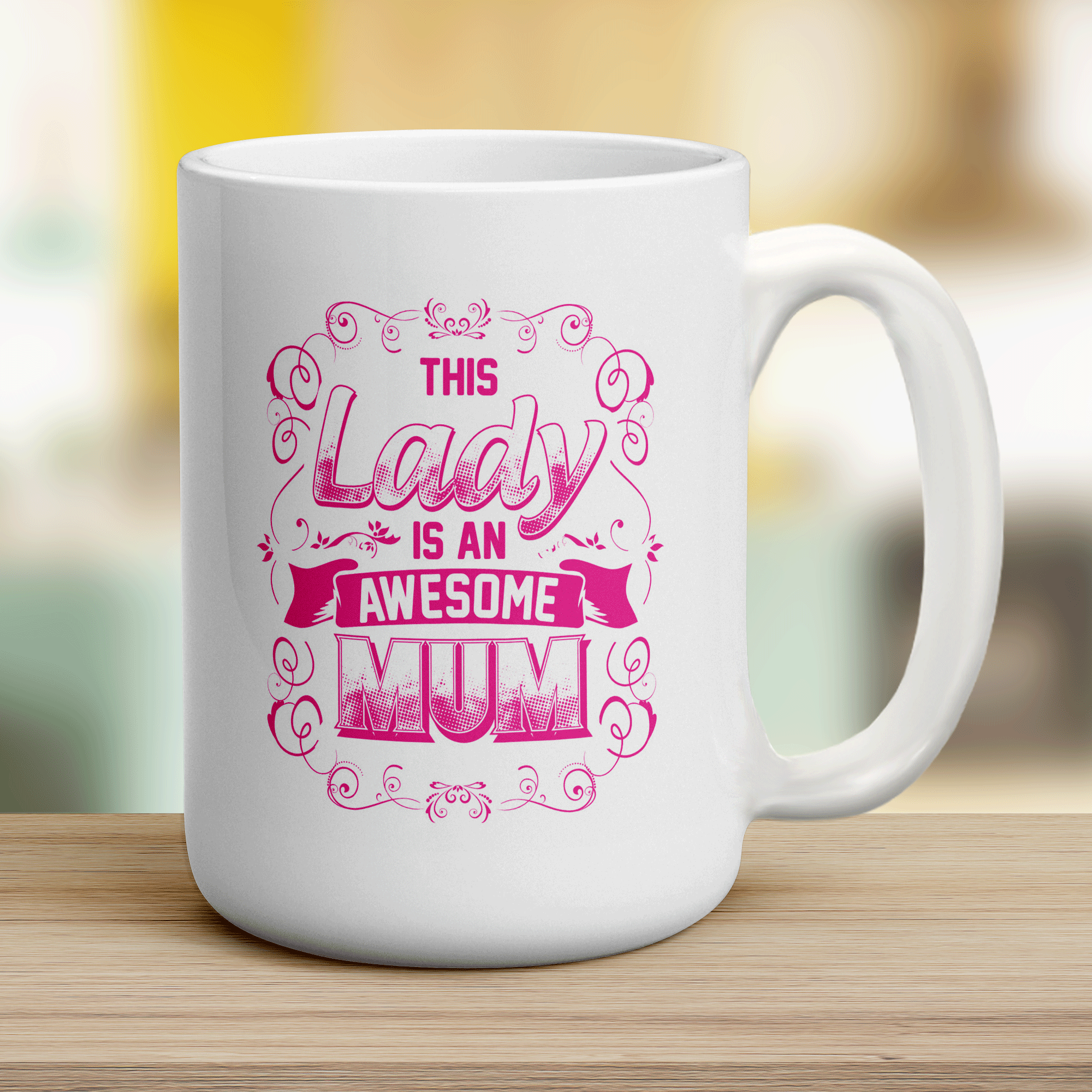 The Lady is an Awesome Mum Mug