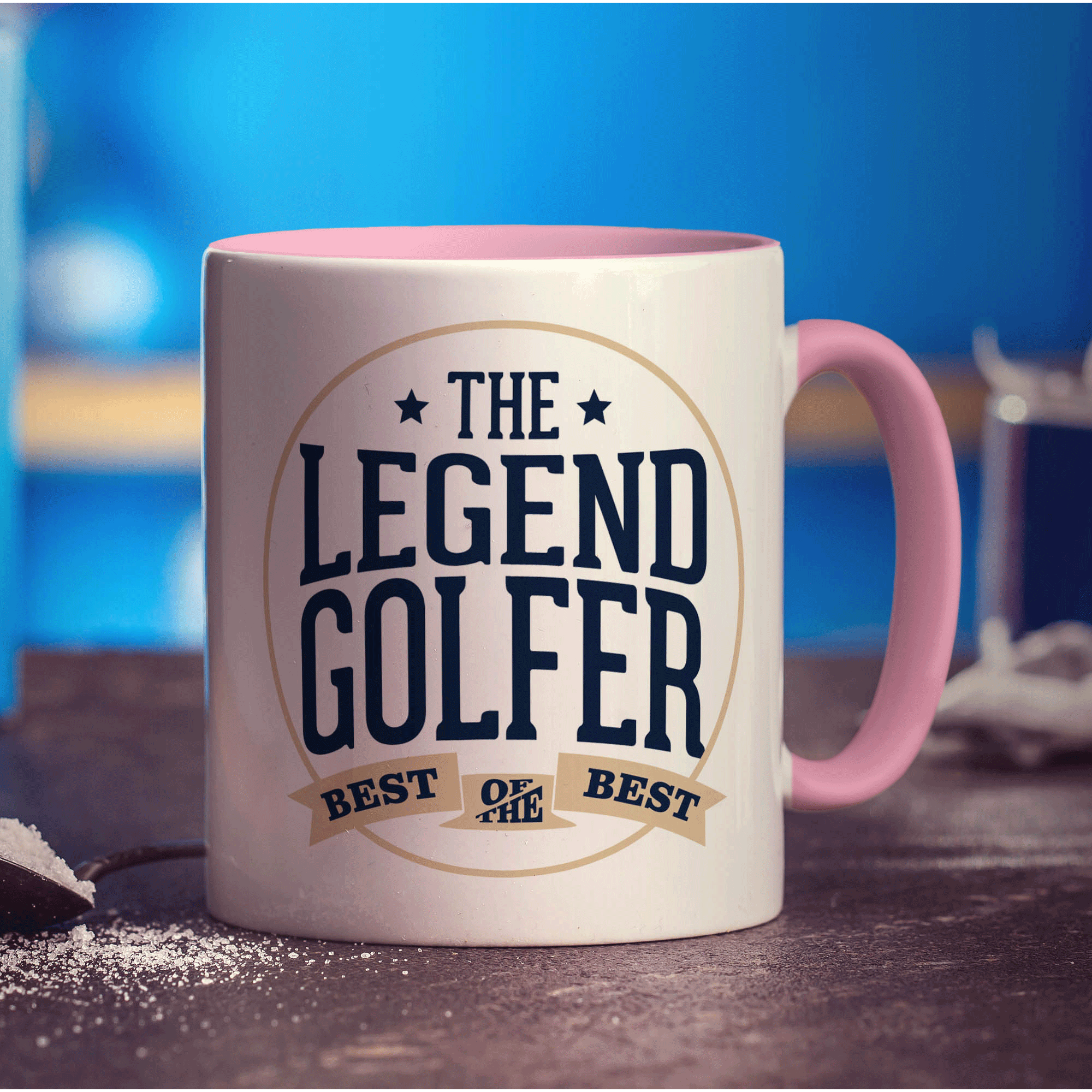 The Legend Golfer - Best of the Best Mug - Standard 330ml (11oz) / Pink