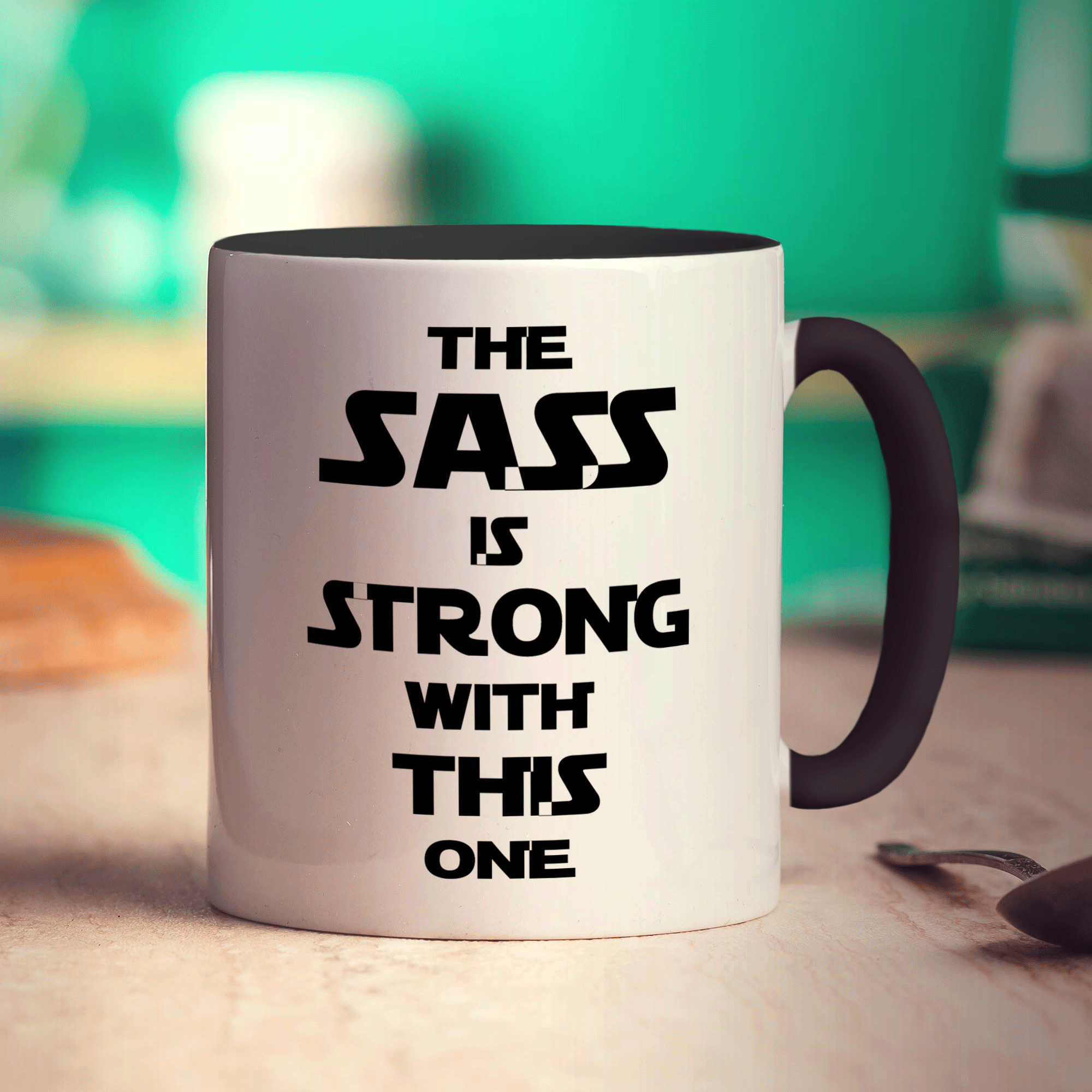 The Sass is Strong with This One Mug - Standard 330ml (11oz) / Black