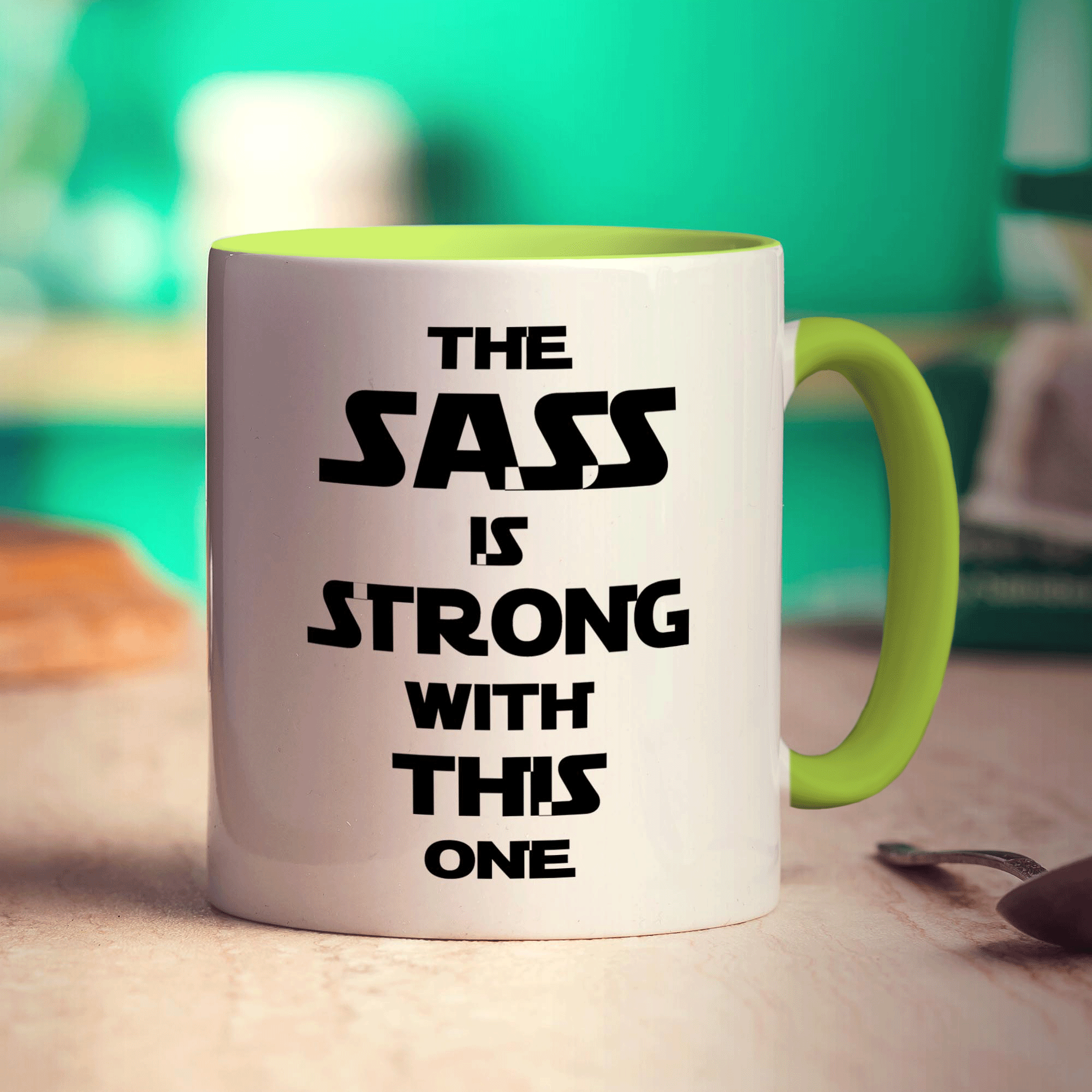 The Sass is Strong with This One Mug - Standard 330ml (11oz) / Green
