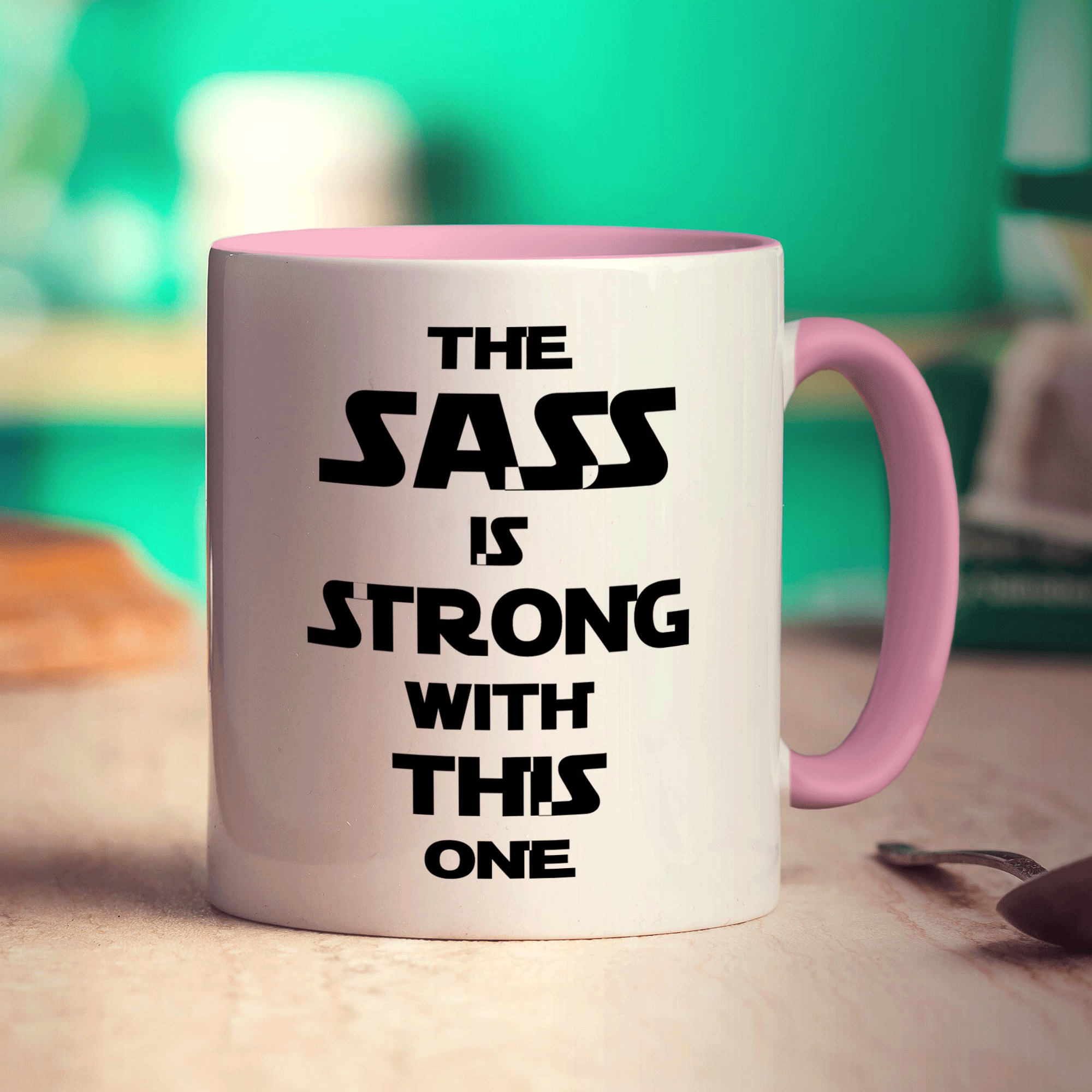 The Sass is Strong with This One Mug - Standard 330ml (11oz) / Pink