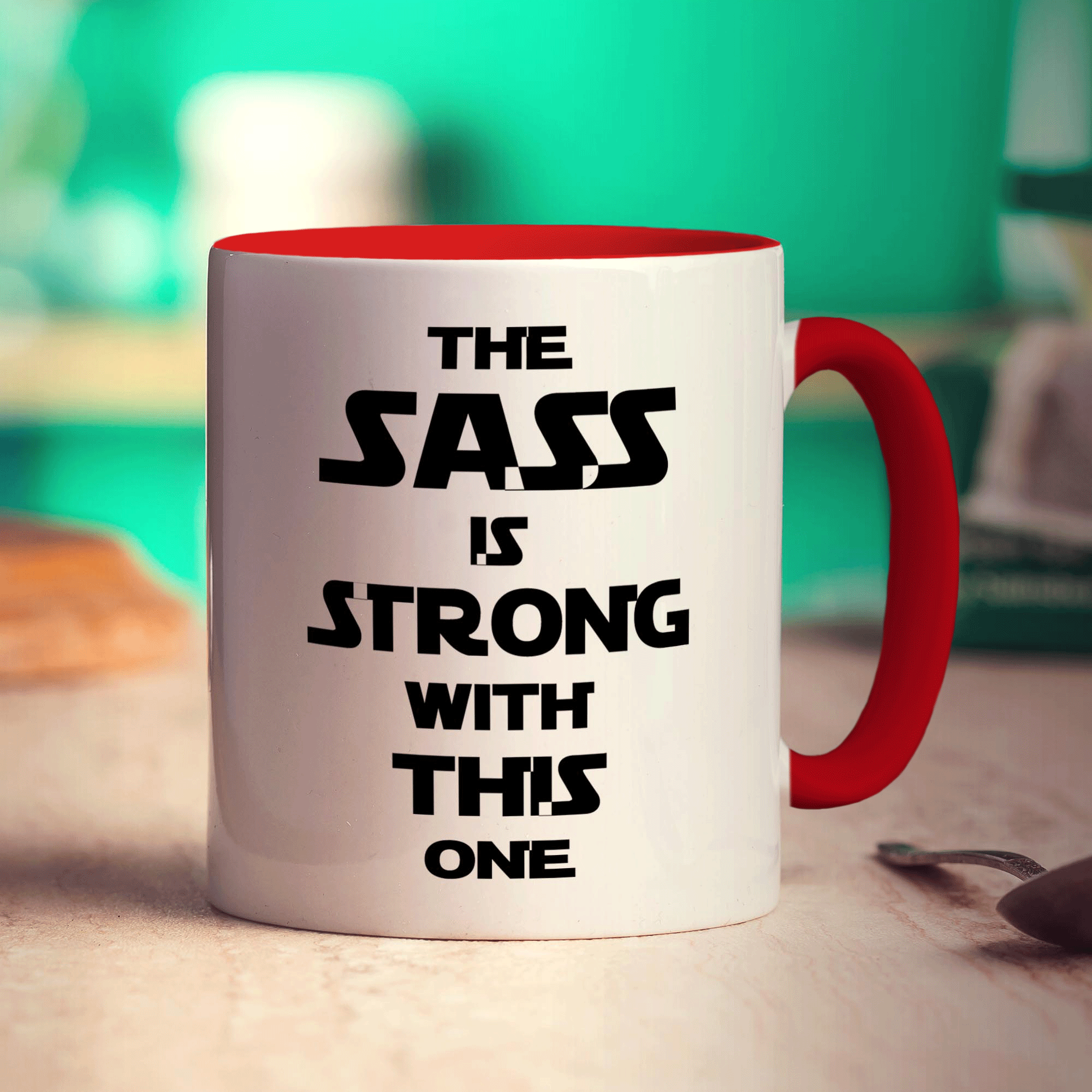 The Sass is Strong with This One Mug - Standard 330ml (11oz) / Red