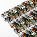 Then and Now Photo Wrapping Paper