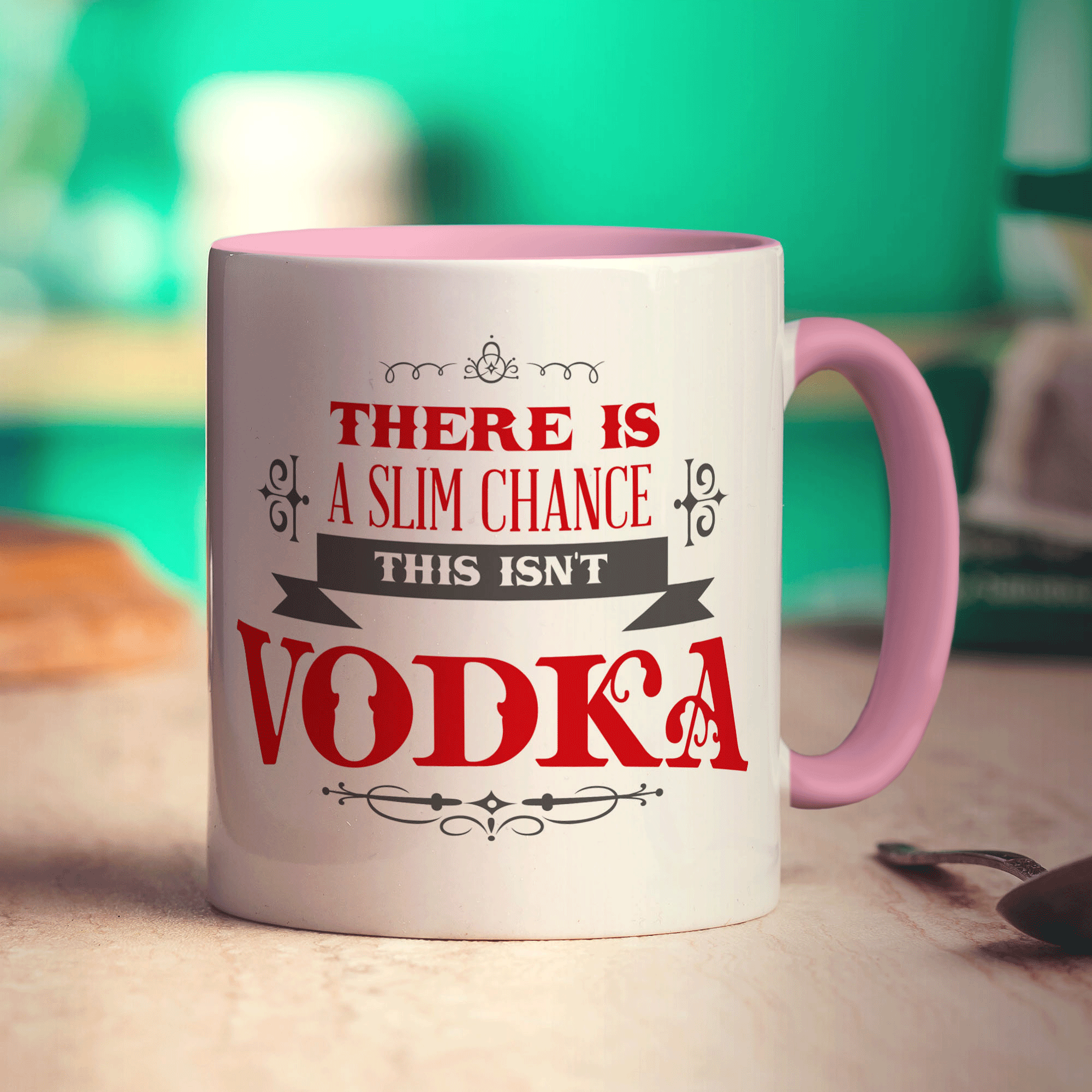 There is a Slim Chance This isn't Vodka Mug - Standard 330ml (11oz) / Pink