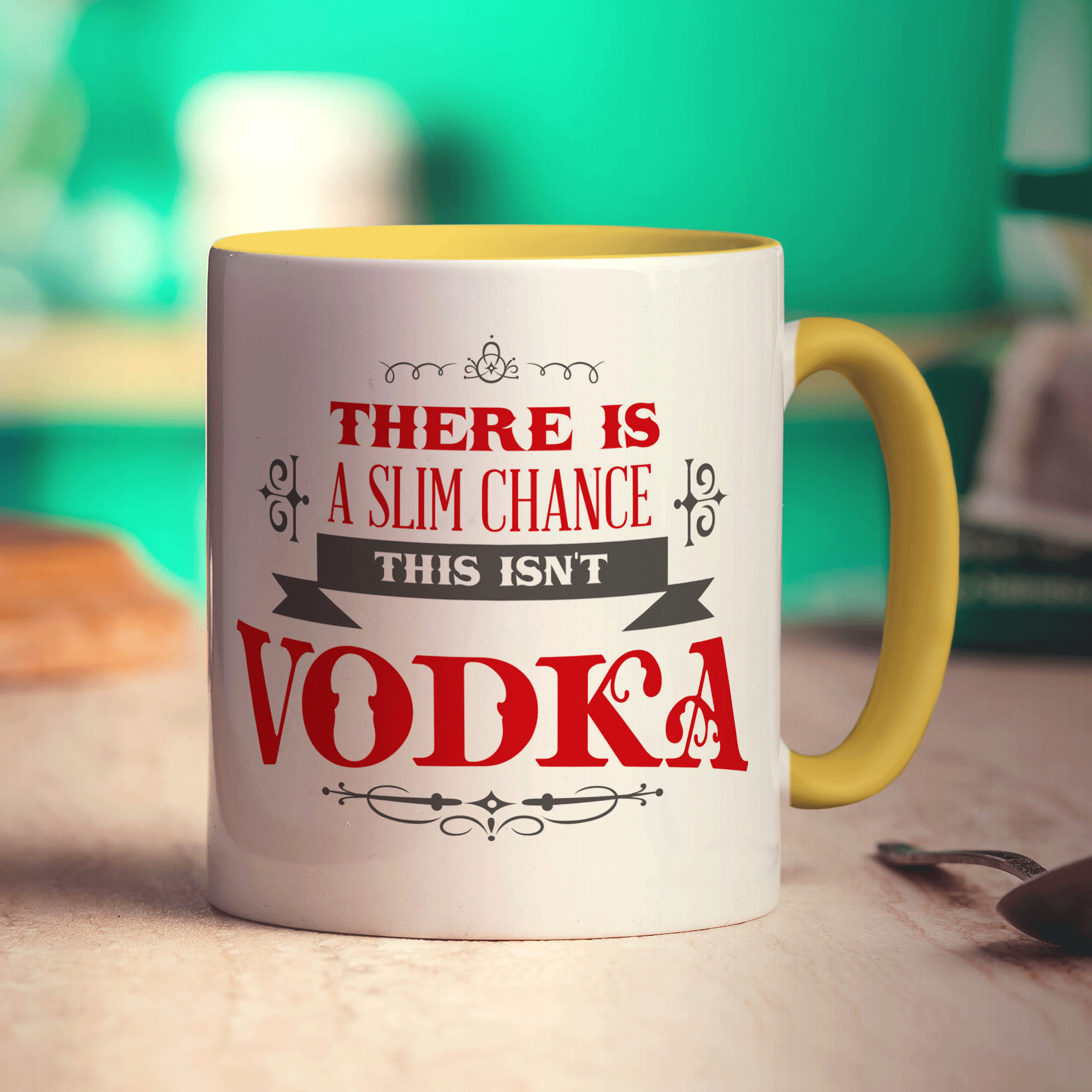 There is a Slim Chance This isn't Vodka Mug - Standard 330ml (11oz) / Yellow