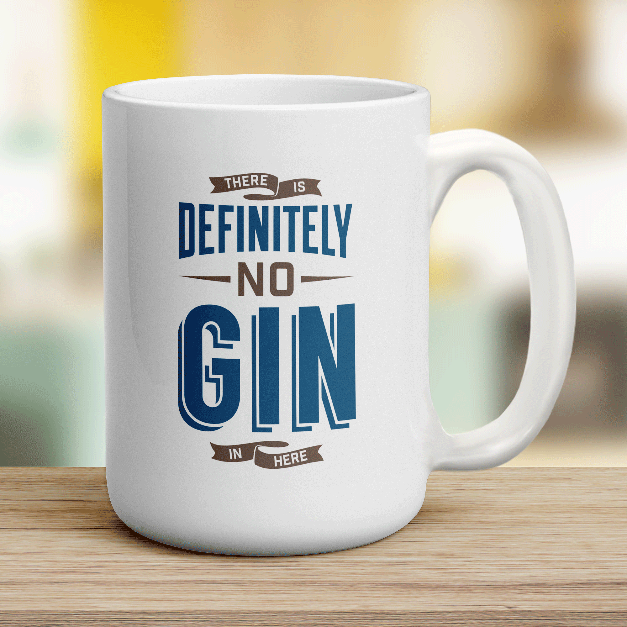 There is Definitely No Gin in Here Mug - Jumbo 440ml (15oz) / White