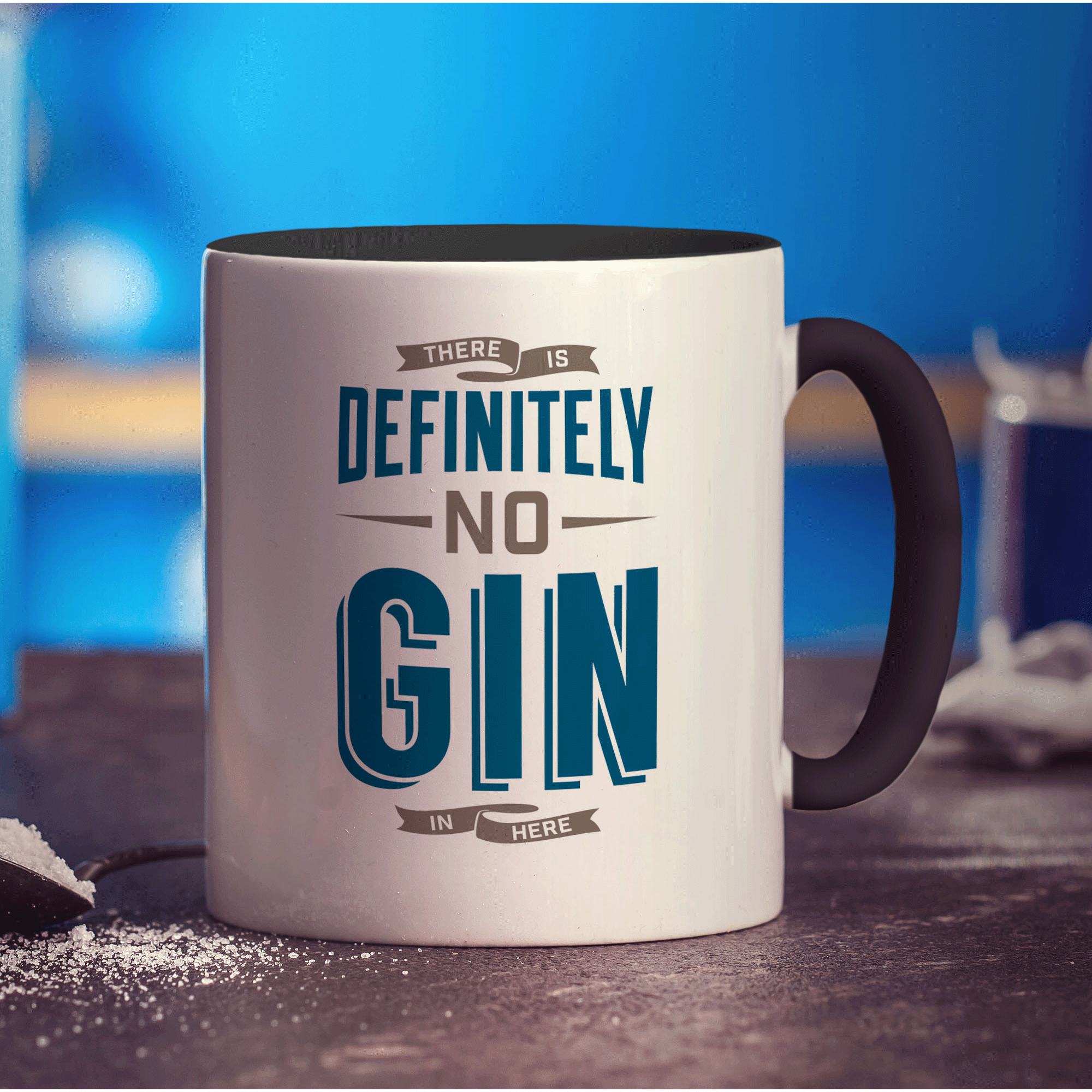 There is Definitely No Gin in Here Mug - Standard 330ml (11oz) / Black