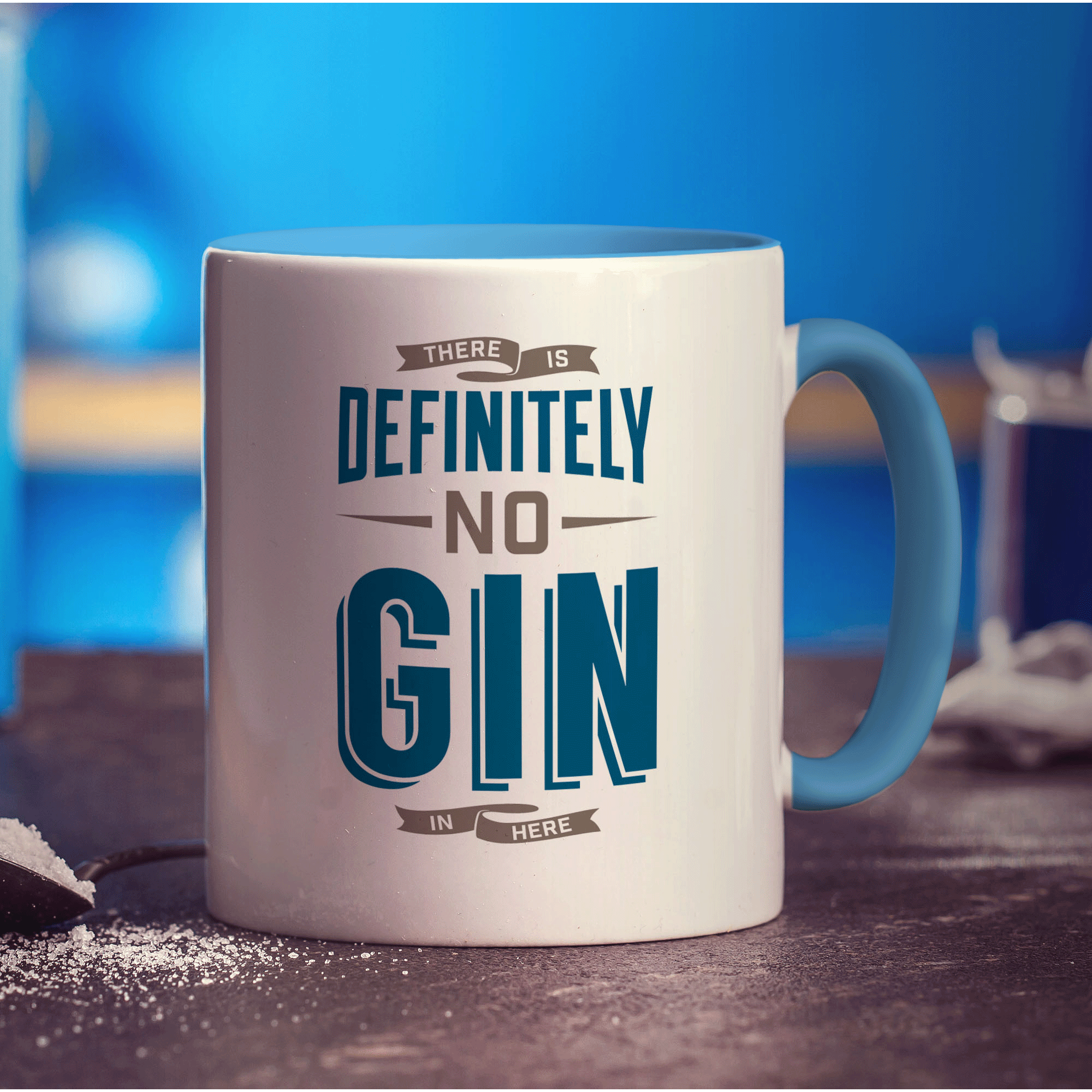 There is Definitely No Gin in Here Mug - Standard 330ml (11oz) / Blue