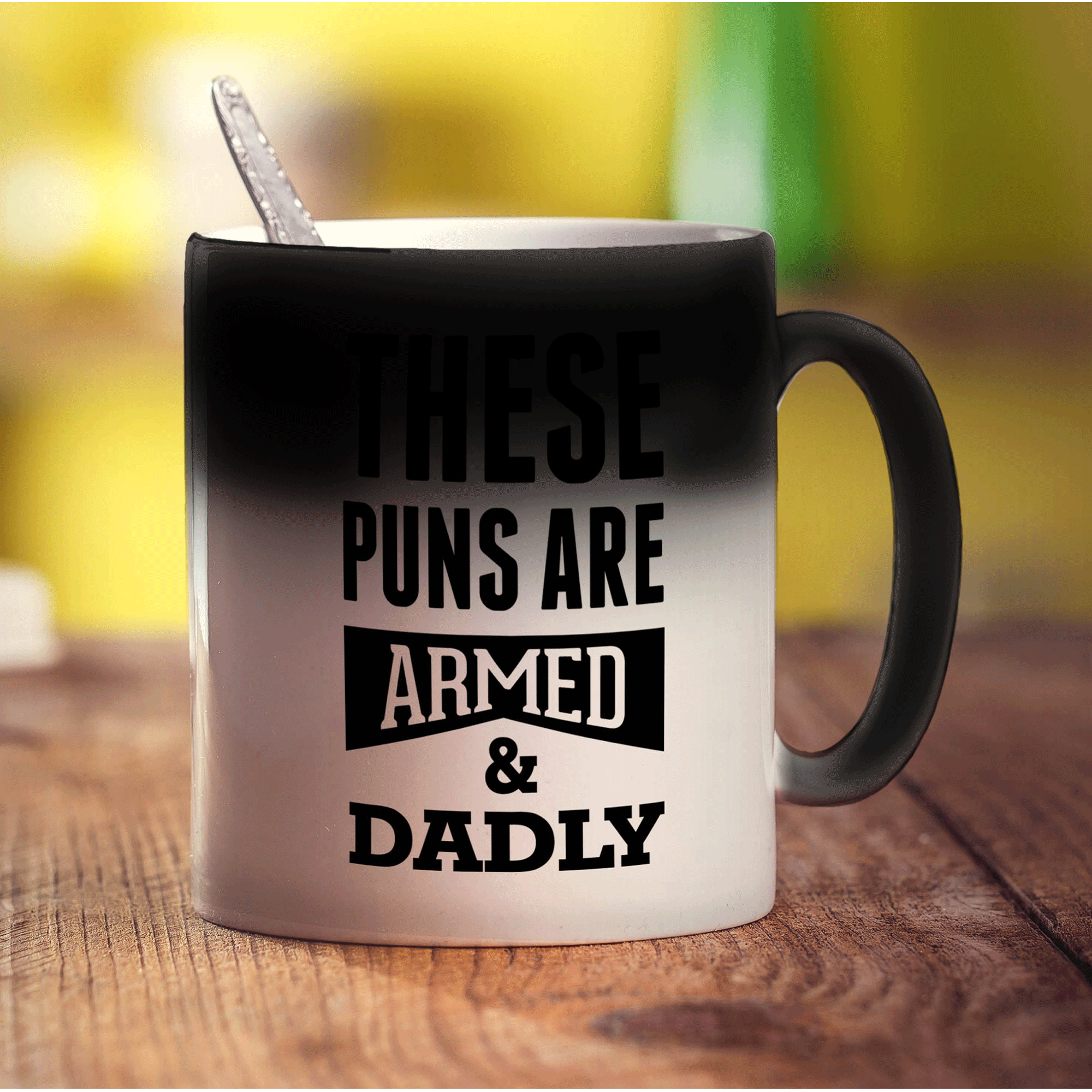 These Puns are Armed & Dadly Mug