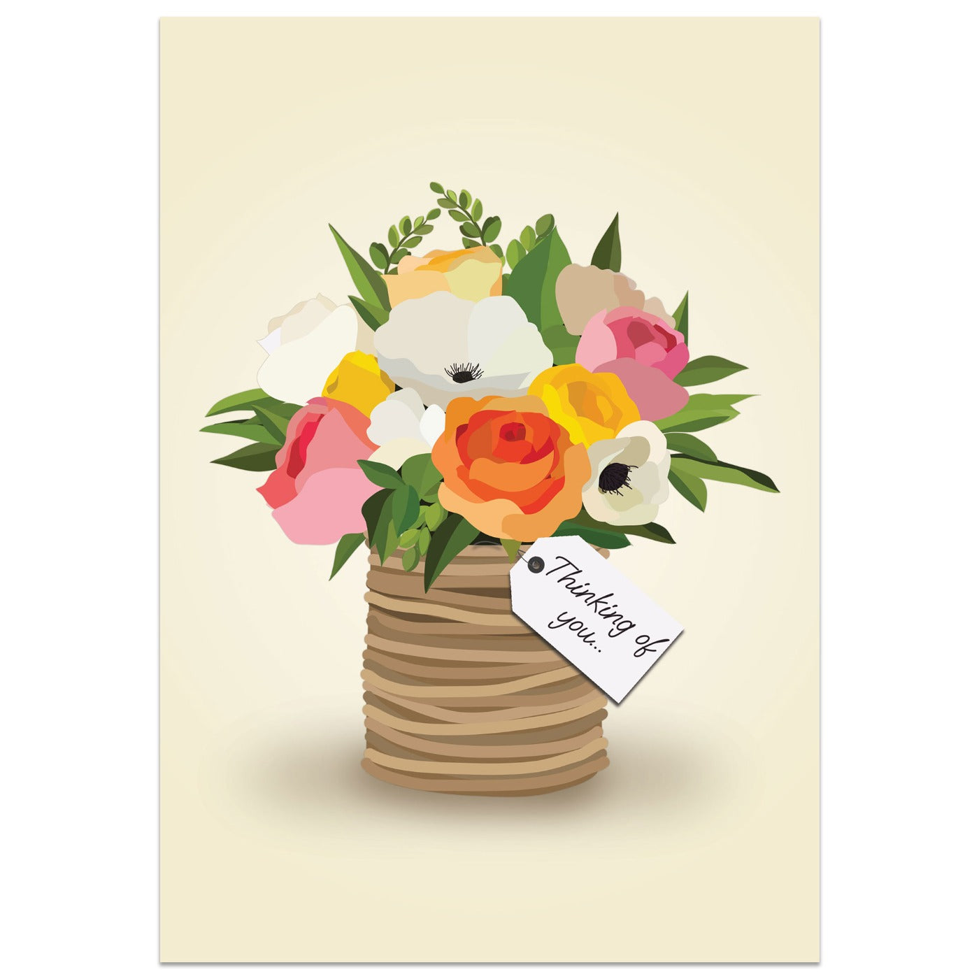 Thinking of You Flowers Card
