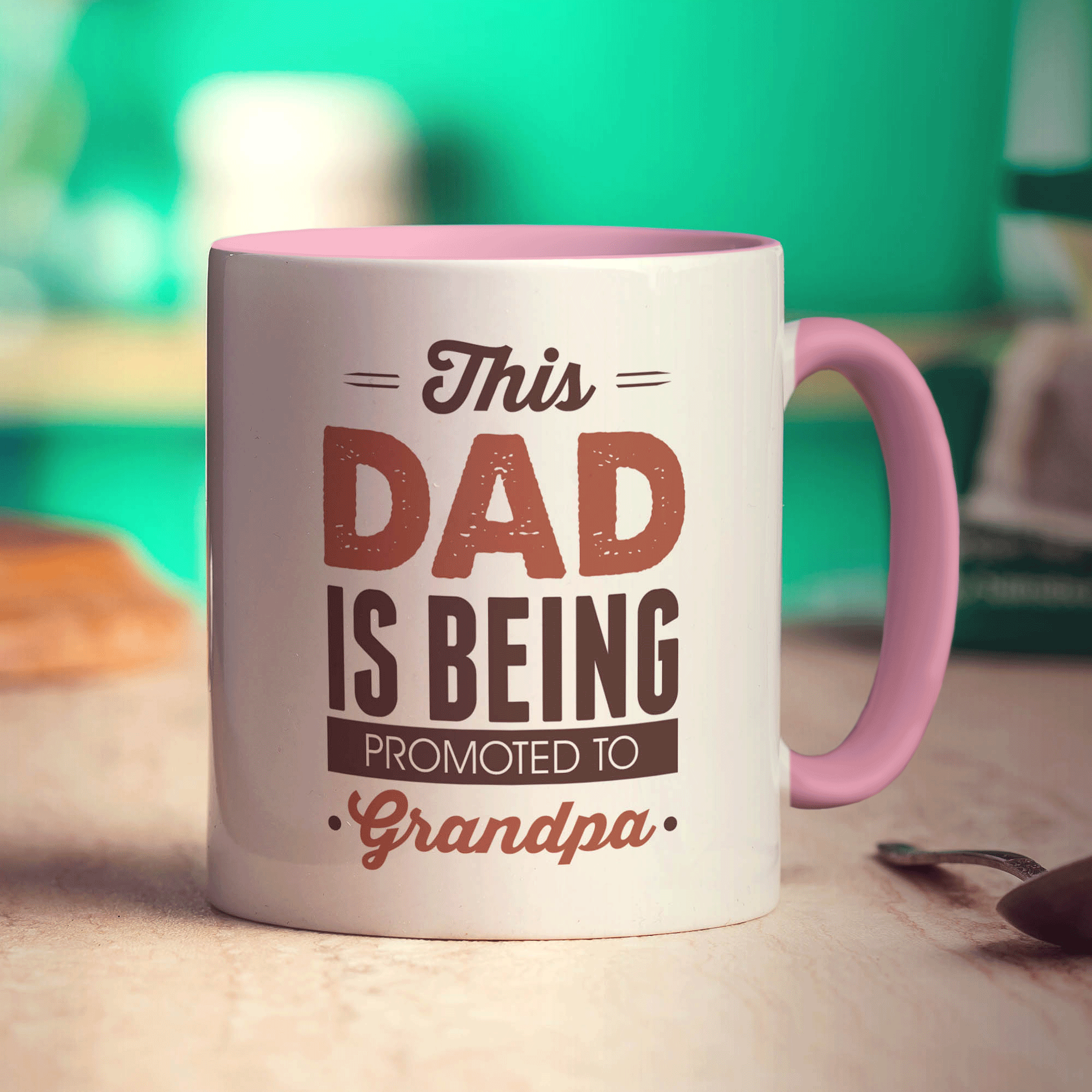 This Dad is Being Promoted to Grandpa Mug