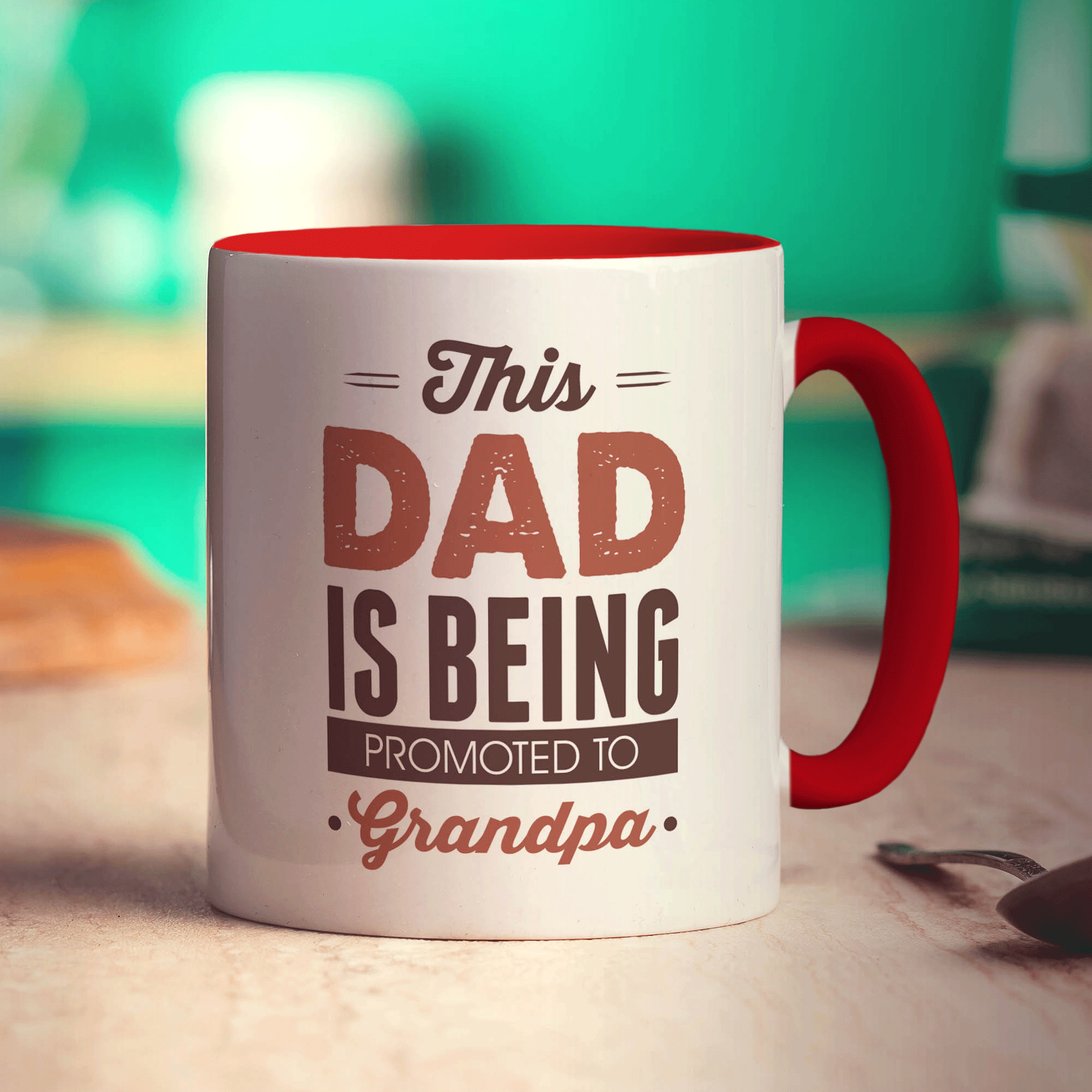 This Dad is Being Promoted to Grandpa Mug