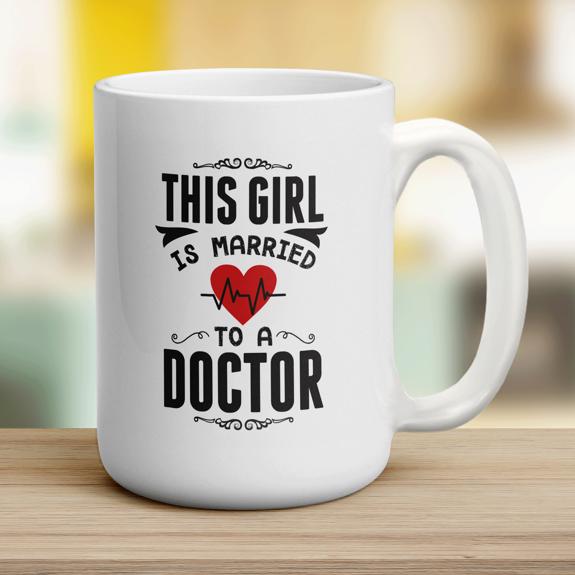 This Girl Is Married To a Doctor Mug - Jumbo 440ml (15oz) / White