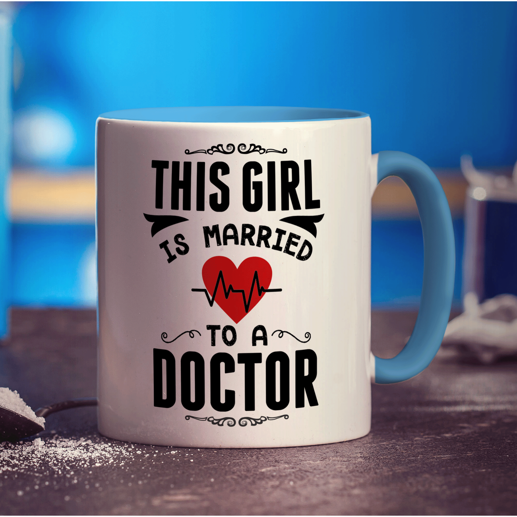 This Girl Is Married To a Doctor Mug - Standard 330ml (11oz) / Blue
