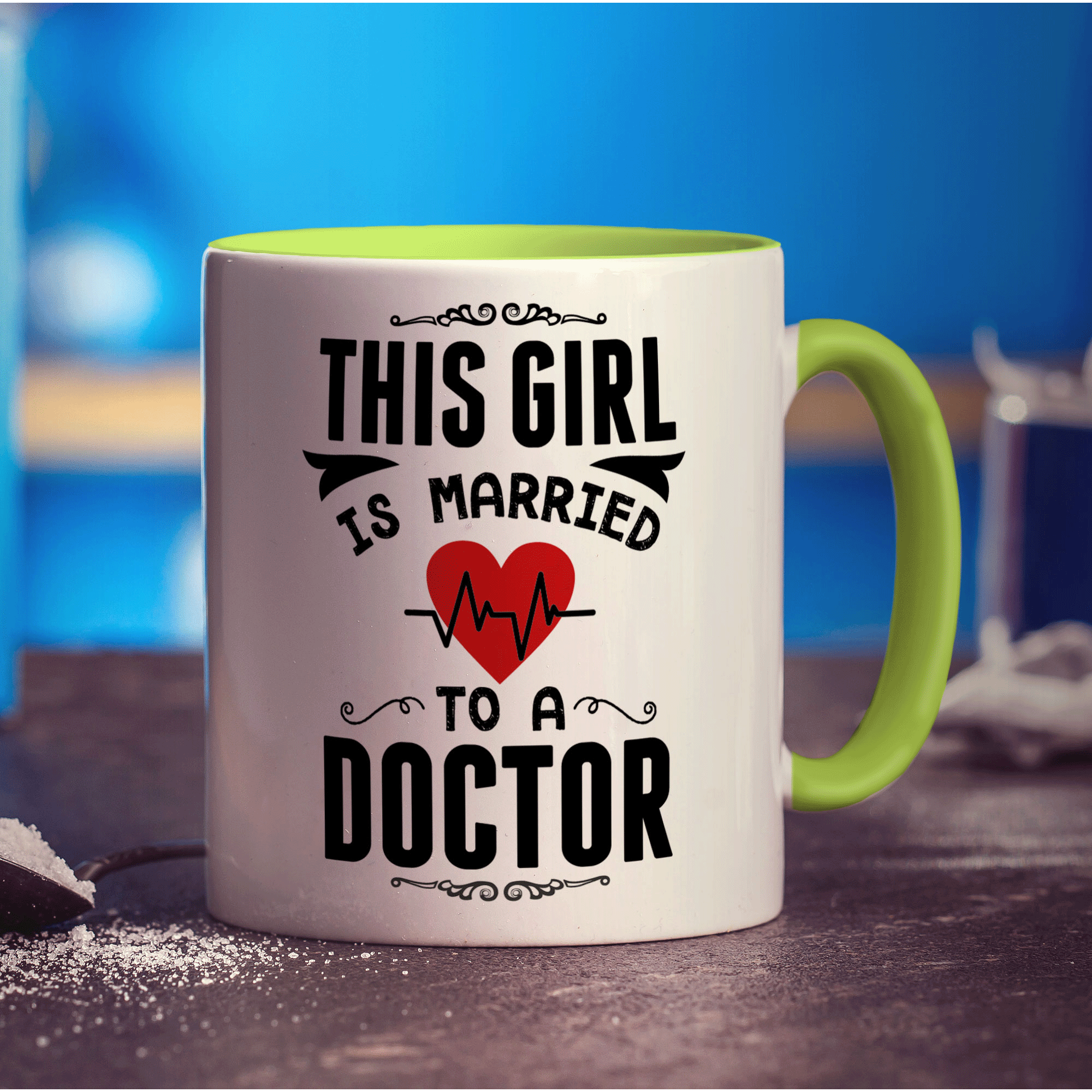 This Girl Is Married To a Doctor Mug - Standard 330ml (11oz) / Green