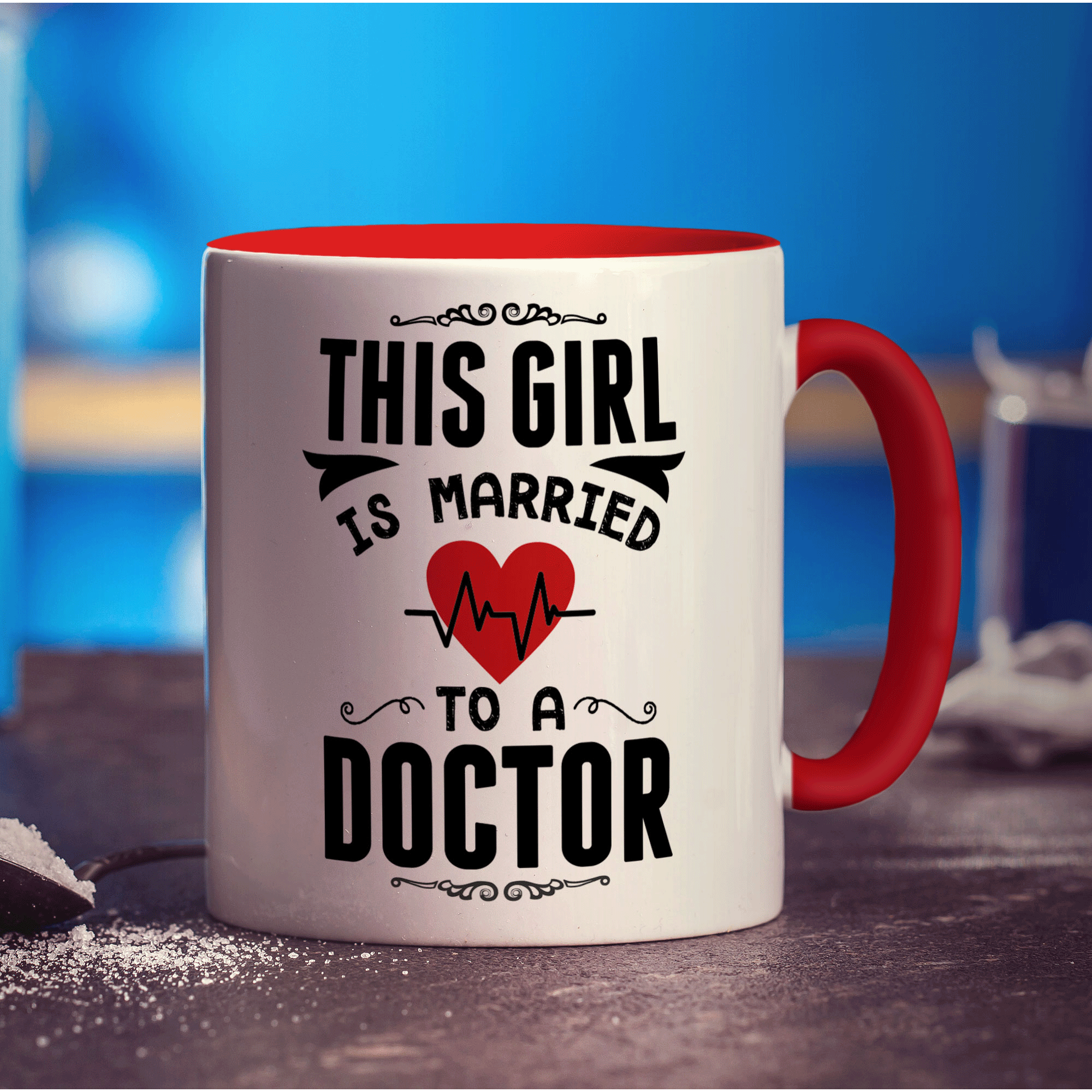 This Girl Is Married To a Doctor Mug - Standard 330ml (11oz) / Red