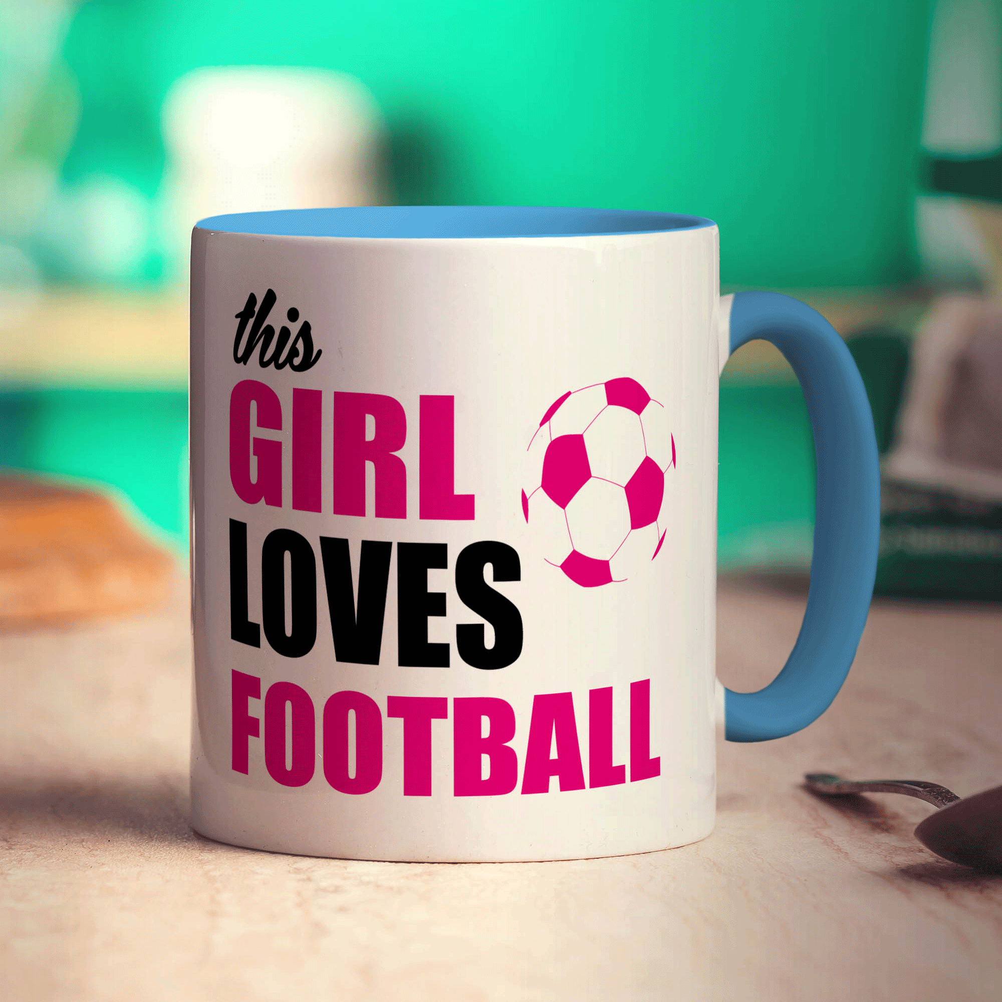 This Girl Loves Football Mug