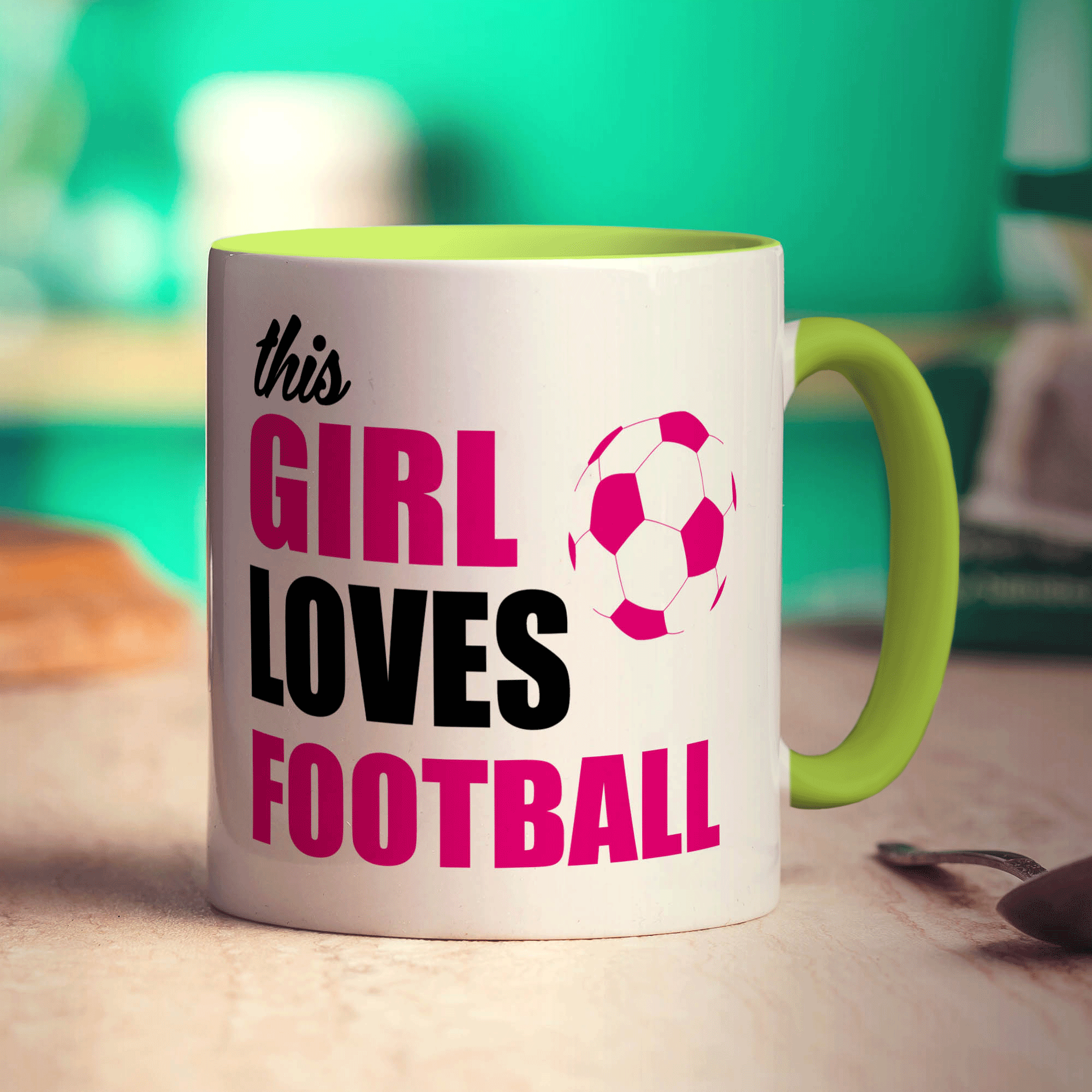 This Girl Loves Football Mug