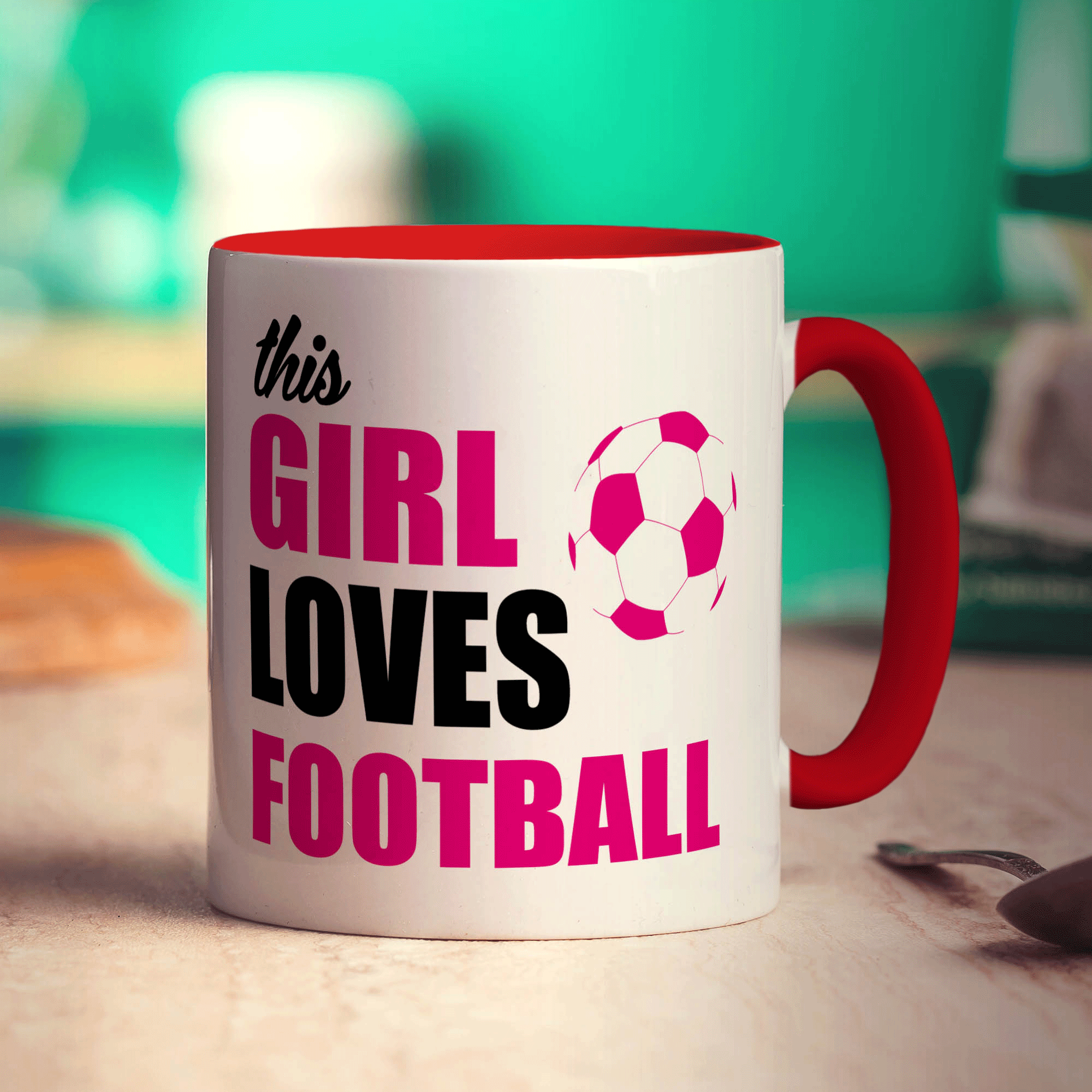 This Girl Loves Football Mug